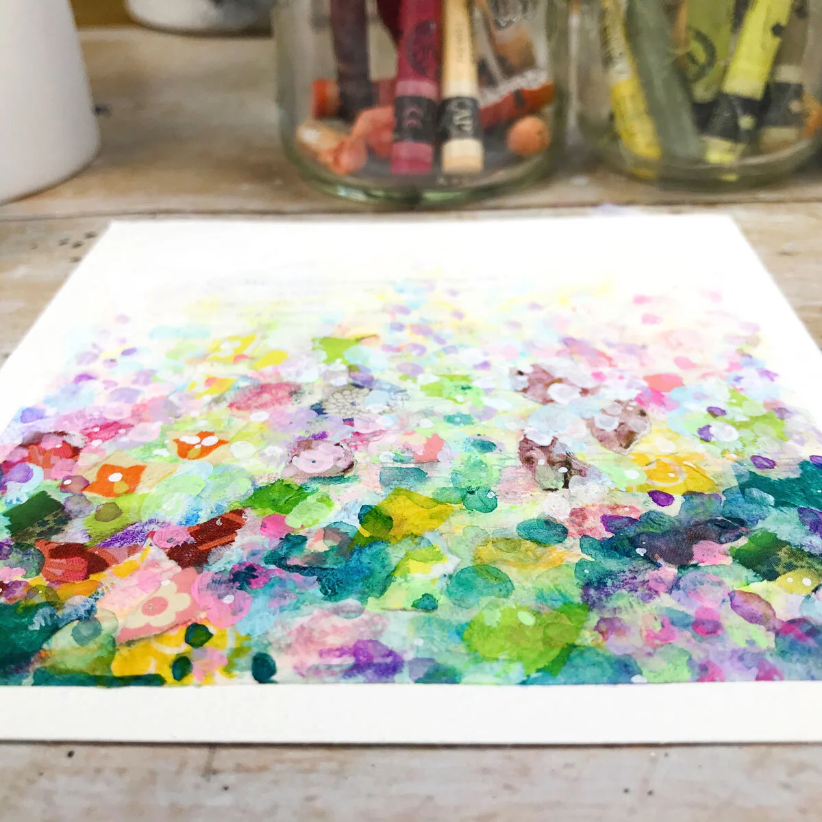 Flower Flow Online Mixed Media Painting Class with Laly Mille