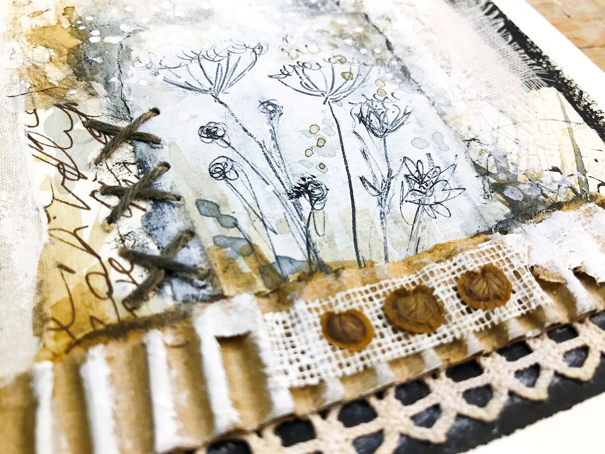 Flower Flow Online Mixed Media Painting Class with Laly Mille