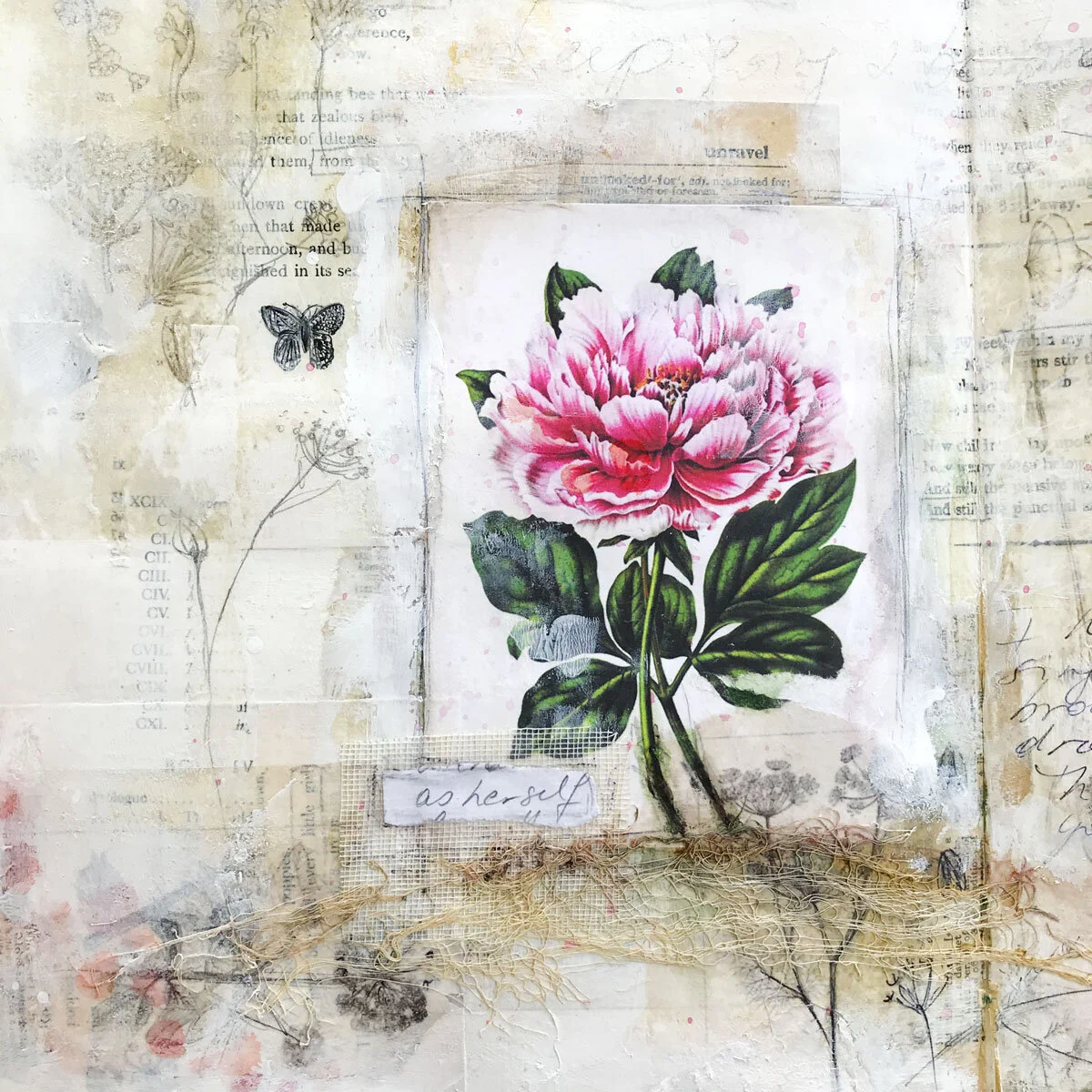 Flower Flow Online Mixed Media Painting Class with Laly Mille