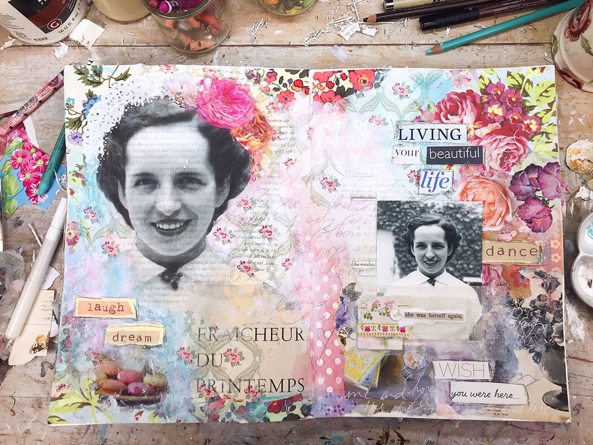 Art Journal Flip-Through — Laly Mille Mixed Media Art