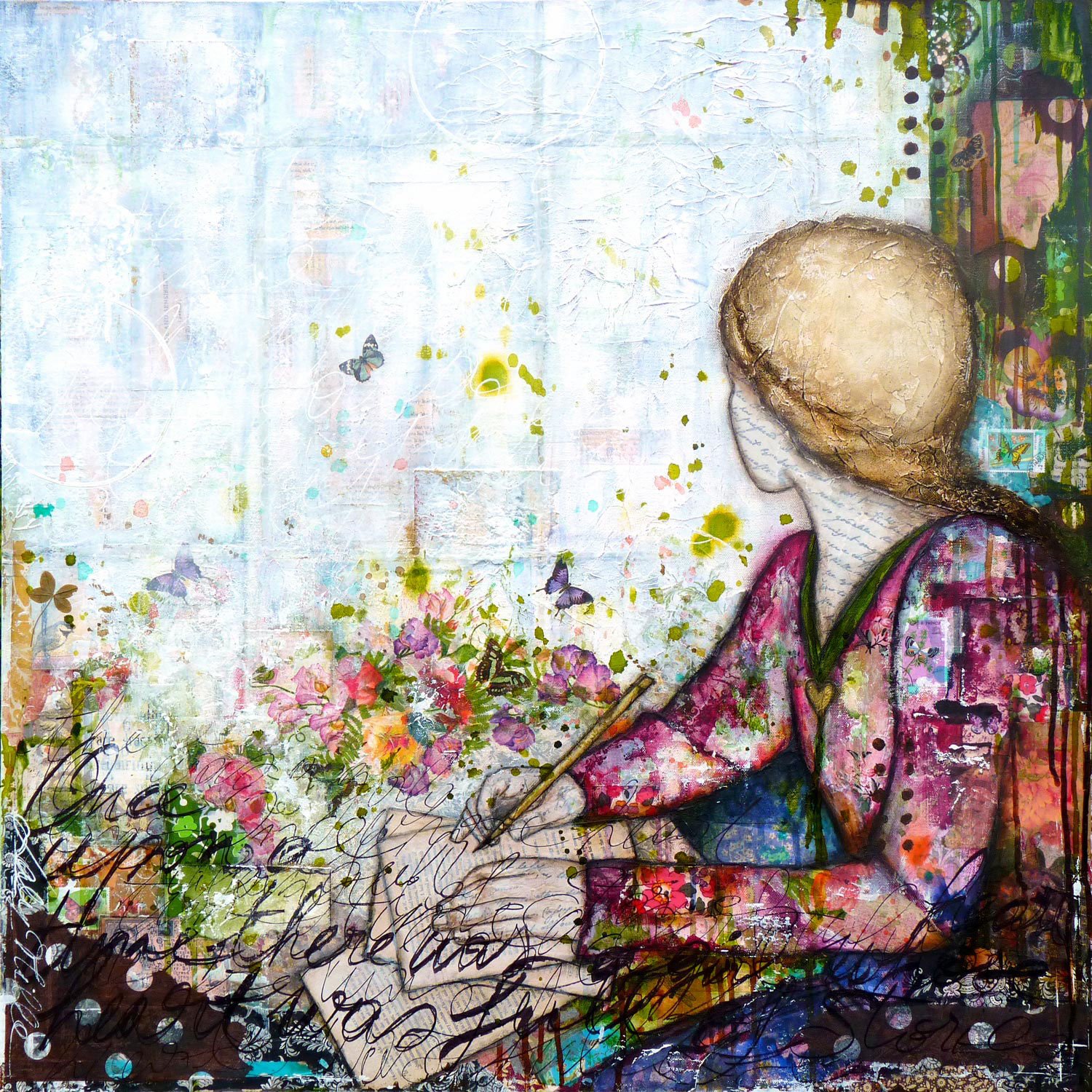 A Celebration Of Love — Laly Mille Mixed Media Art