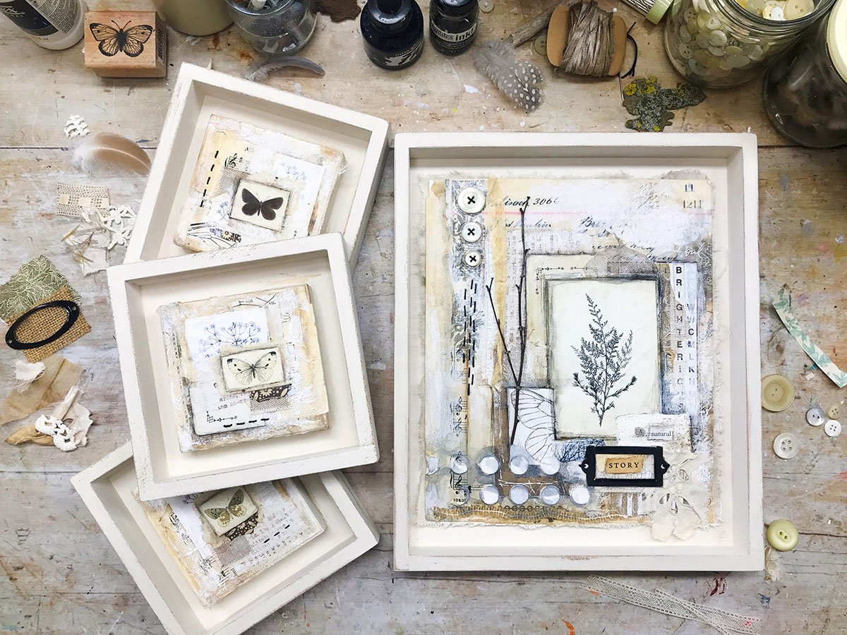 Magazine Collage Picture Frames - The Imagination Tree