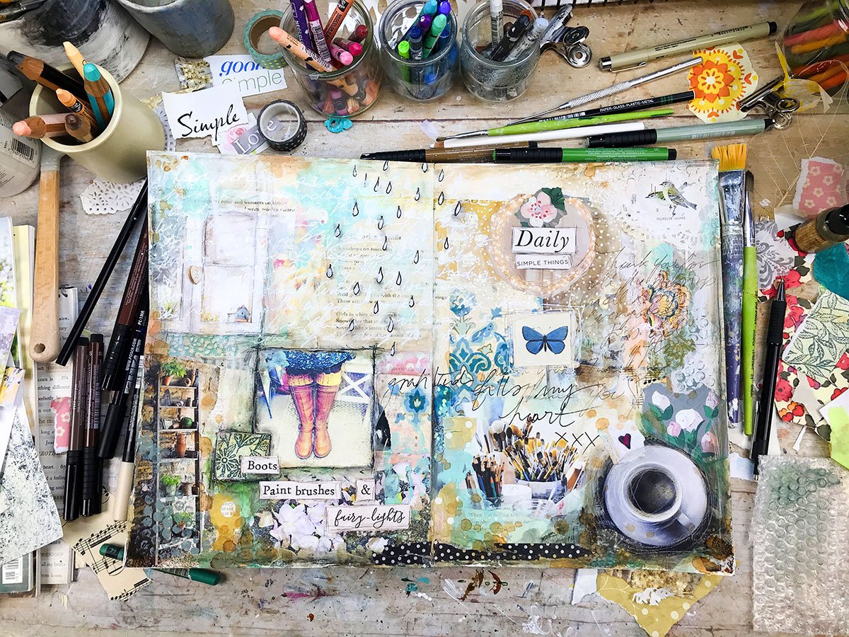 Art Journal Flip-Through — Laly Mille Mixed Media Art