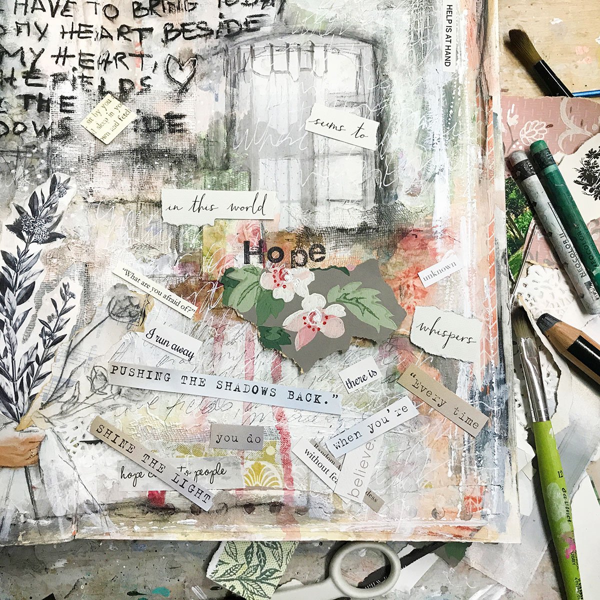 Aesthetic Art Journal Page Ideas and Inspiration - Julie Erin Designs