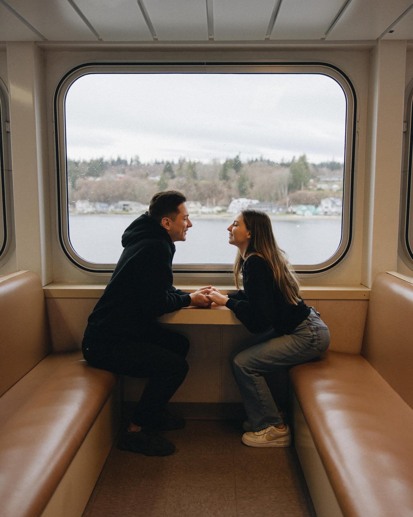 Cloudy in Southern Oregon but looking forward to 80 degrees this Friday! 🌧️/☀️ &mdash; Moments from Daniel &amp; Kate&rsquo;s spontaneous session on the Ferry to Whdbey Island! 

-
-
-

#gabrielramirezphotography #honestmoments #ferryride #washingto