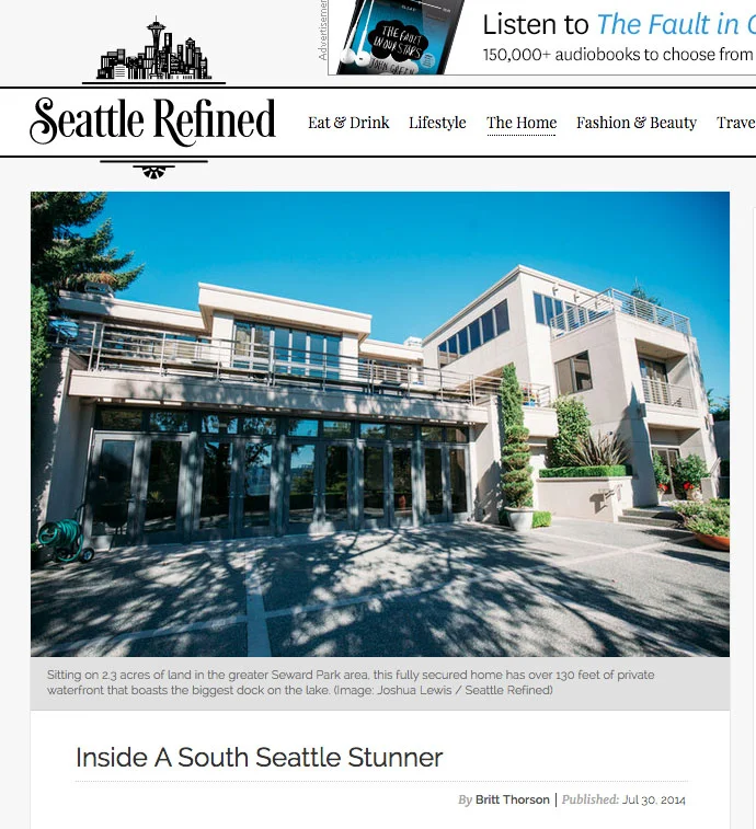  The Doucet Team's Lakehaven Listing Featured on Seattle Refined