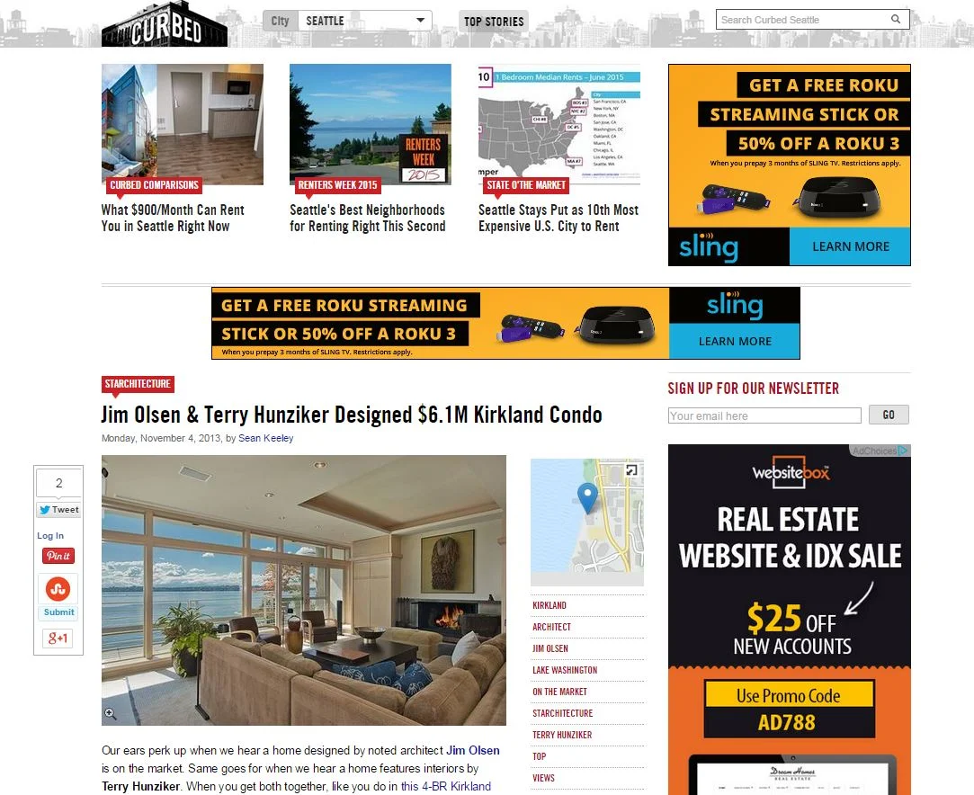 Kirkland Condo Featured on Curbed Seattle