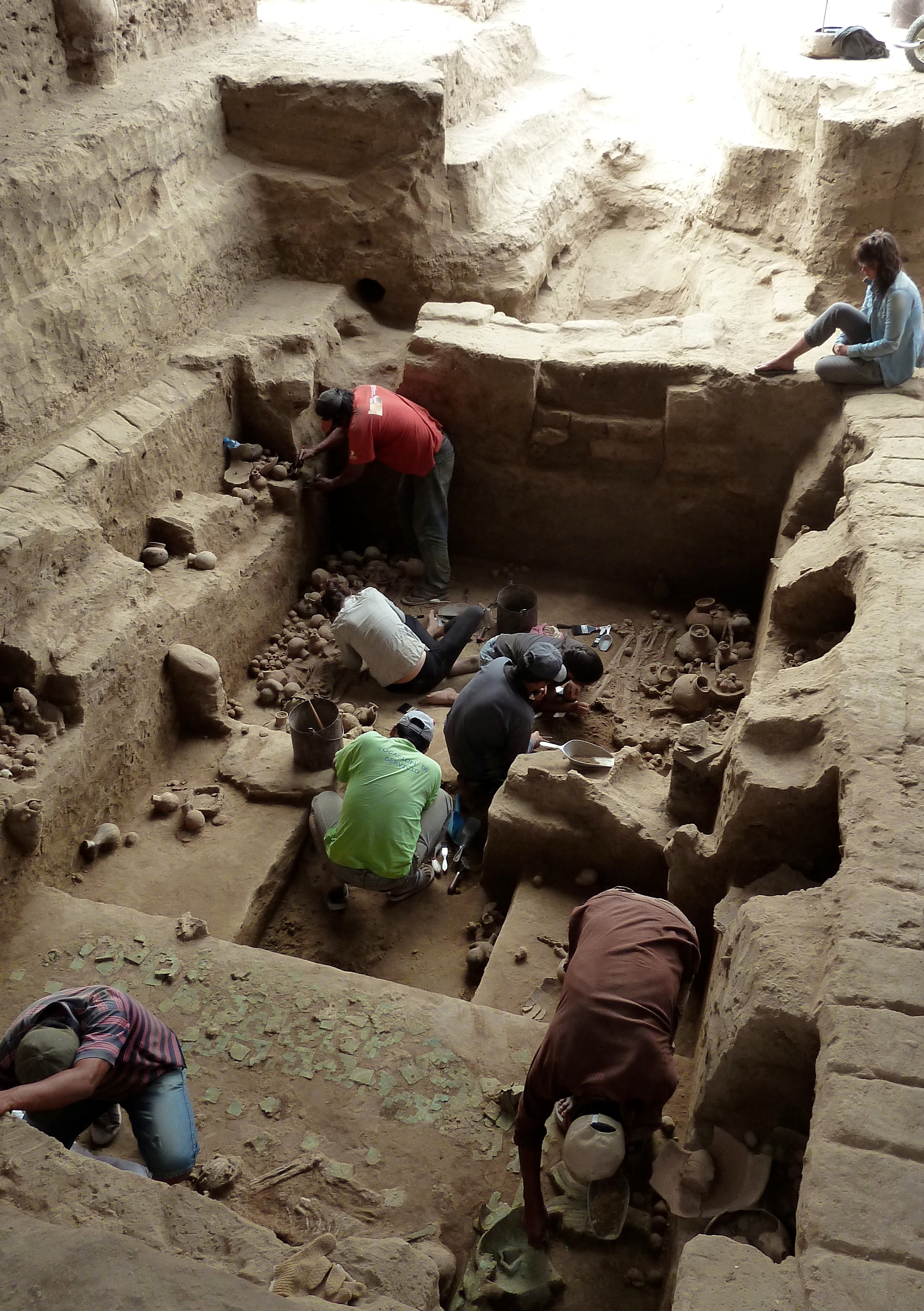 The Site San José de Moro is one of the most important cemeteries and ceremonial centers of the Mochica and subsequent used by Lambayeque and Chimu cultures. Hundreds of burials have been excavated since 1991 and some of the most significant finds have been seven chamber burials containing the remains of elite Moche Priestesses, and, associated with them, one of the largest and finest assemblages of ceramics in Peru, including several remarkable Moche fineline ceramics.