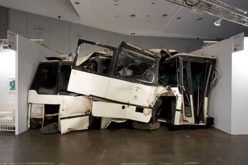 Piero Golia, “Untitled (Bus)” (2008). Image credit:&nbsp;Joshua White &amp; The Hammer.