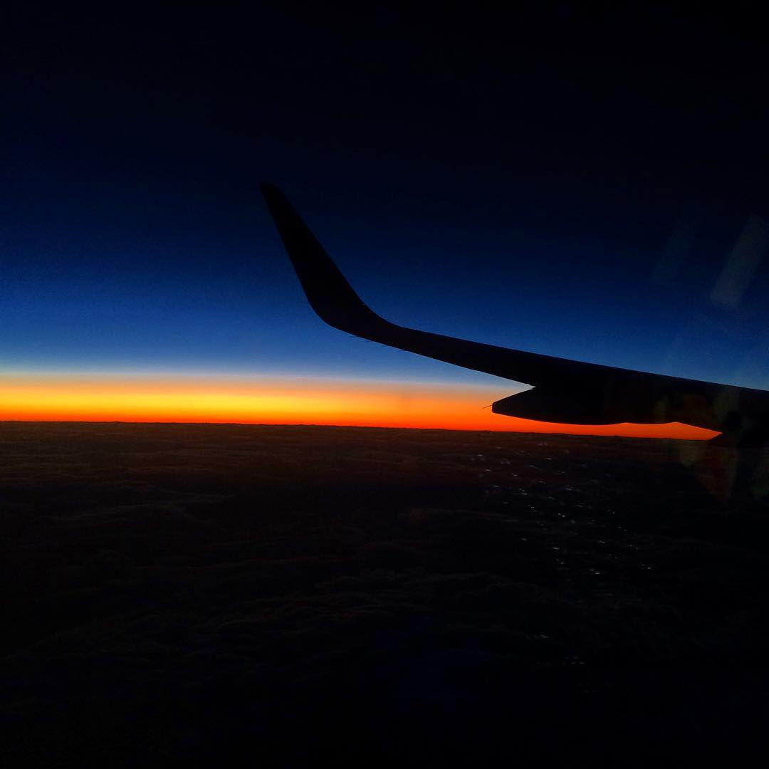 Pretty much all I want to do these days is travel and experience beautiful places and beautiful people. #jetblue #sunset