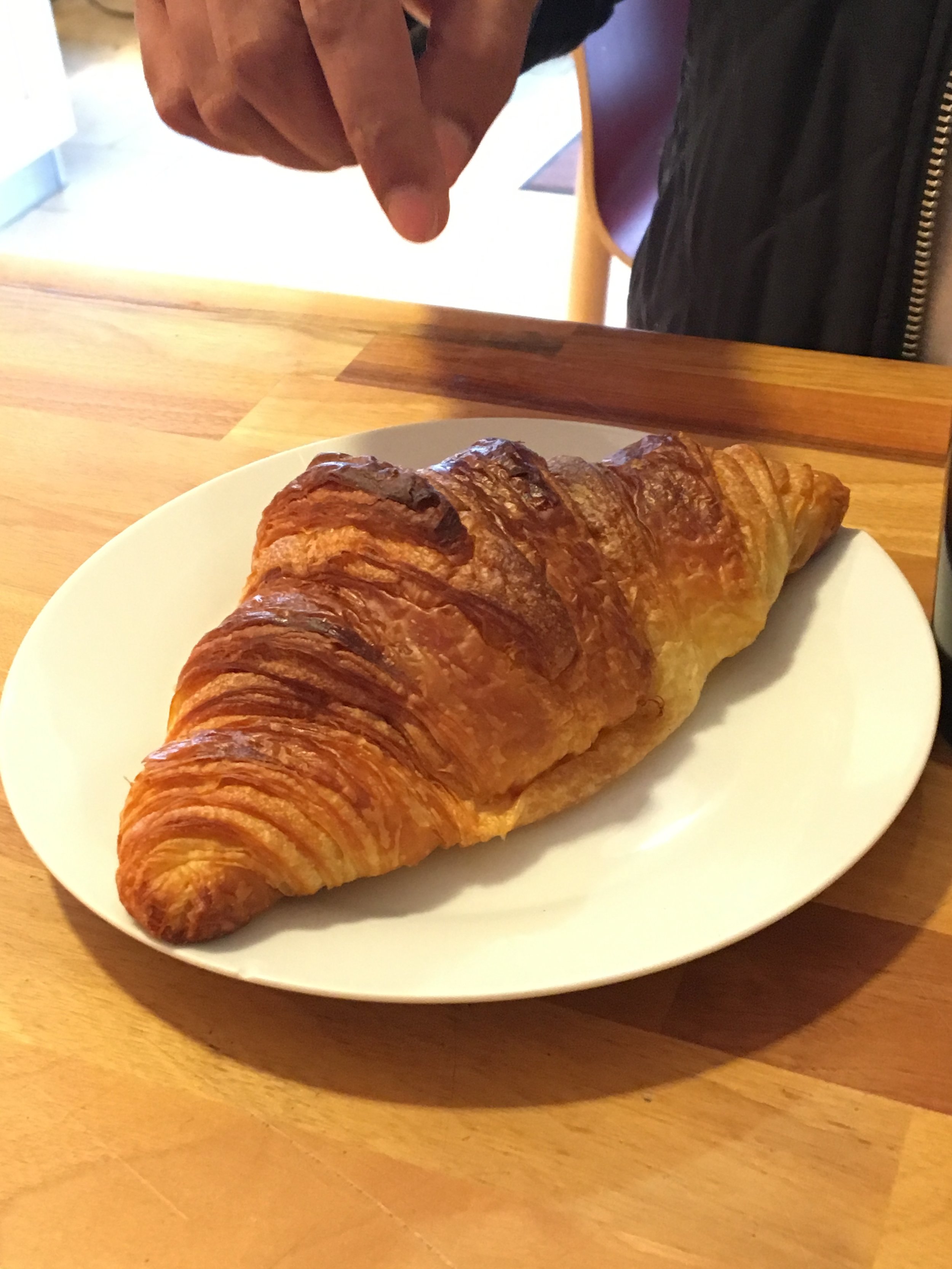  The purest test for a bakery is a plain butter croissant. 