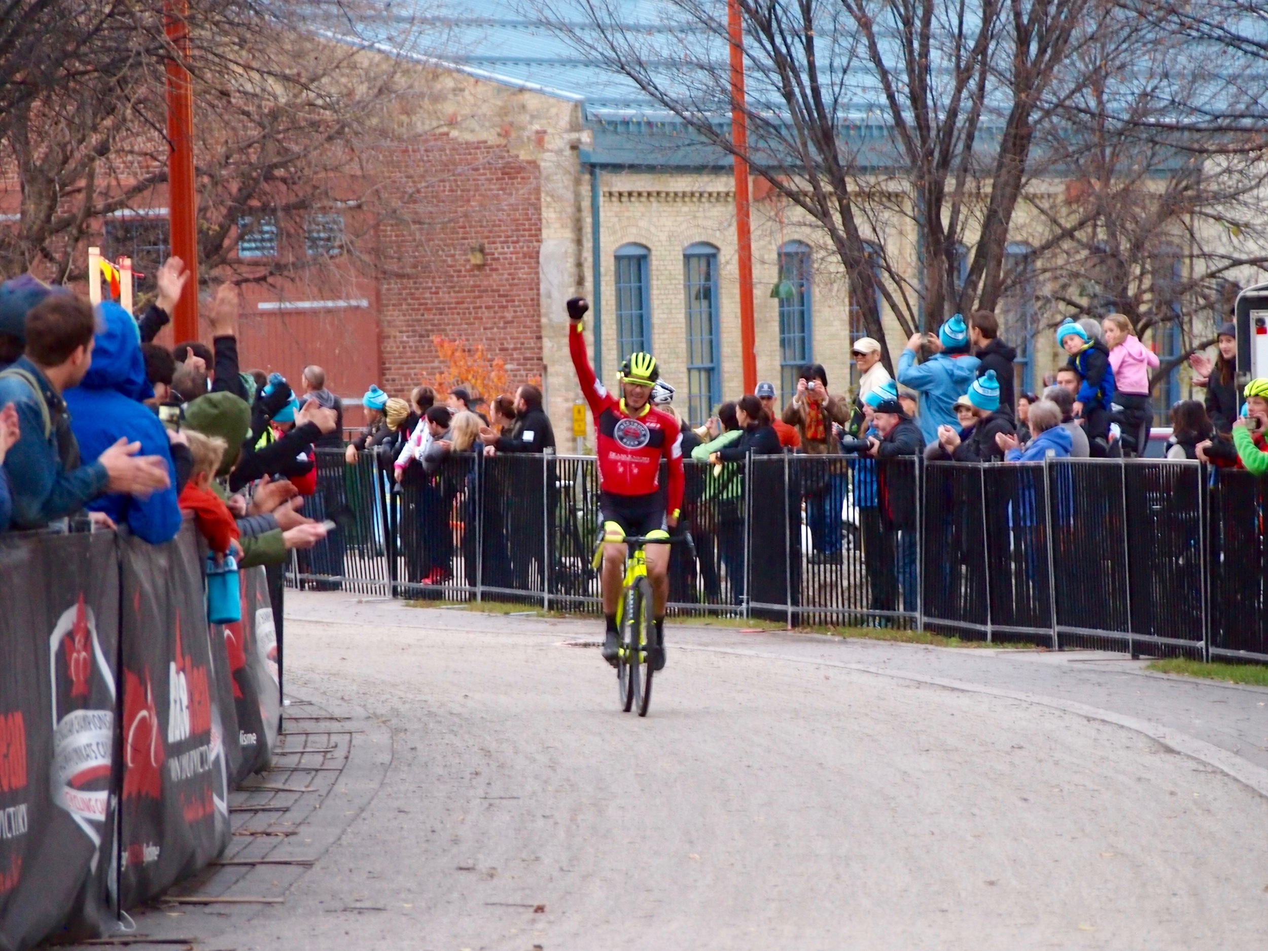 Raph taking the win. Photo copyright of Doug van den Ham 