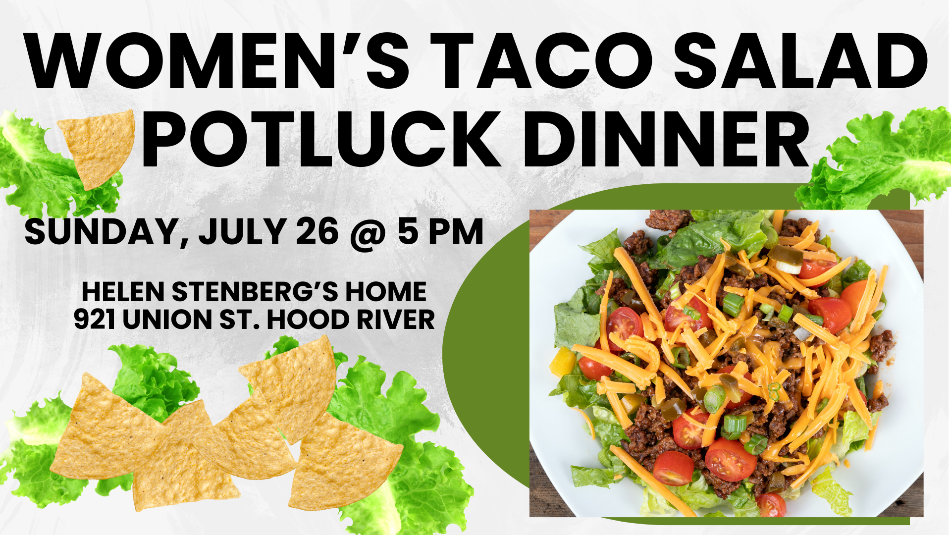 Women's Taco Salad Potluck Dinner
