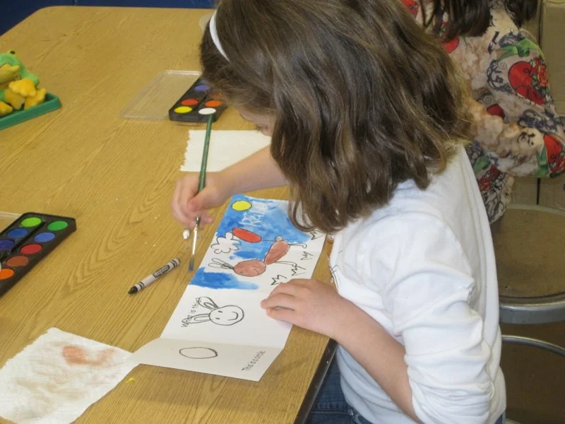 Student Working On Illustration