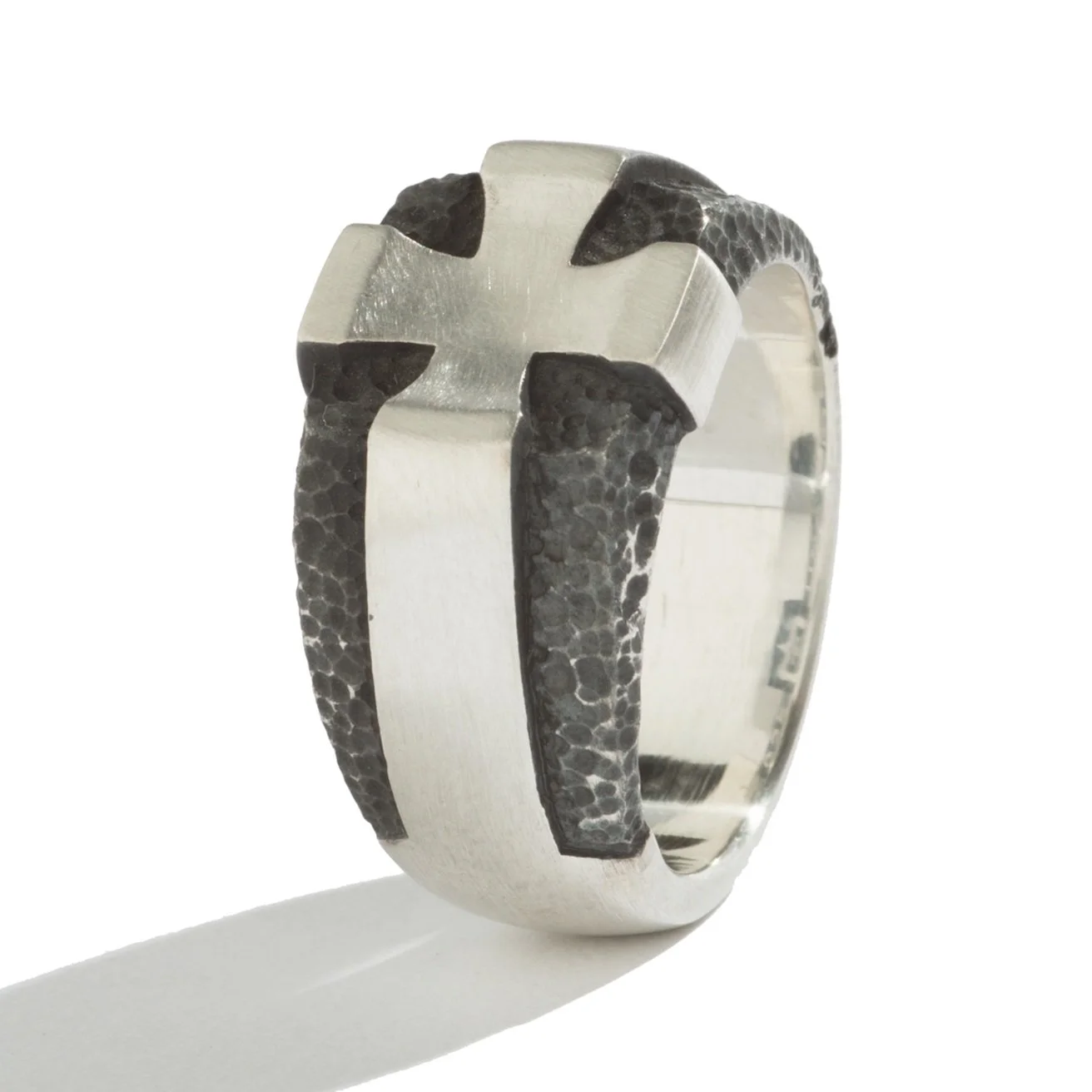 Men's Sterling Silver Cross Ring