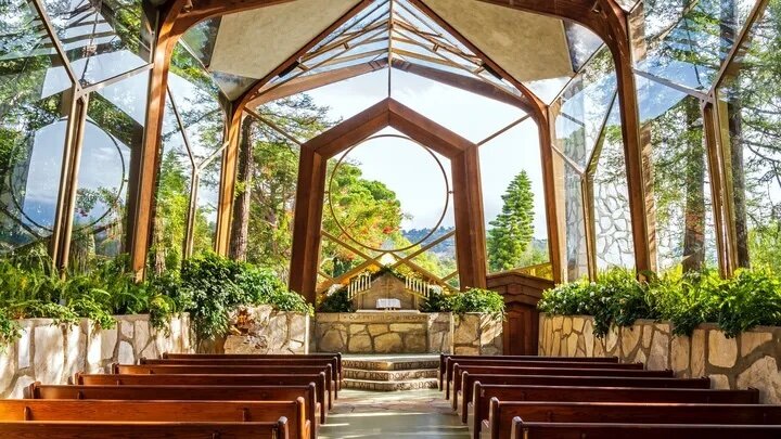 Please consider donating to support the preservation of @wayfarers_chapel one of southern California's most important pieces of organic architecture. One of our co-founders was married in this incredible space designed by Lloyd Wright, and it is curr