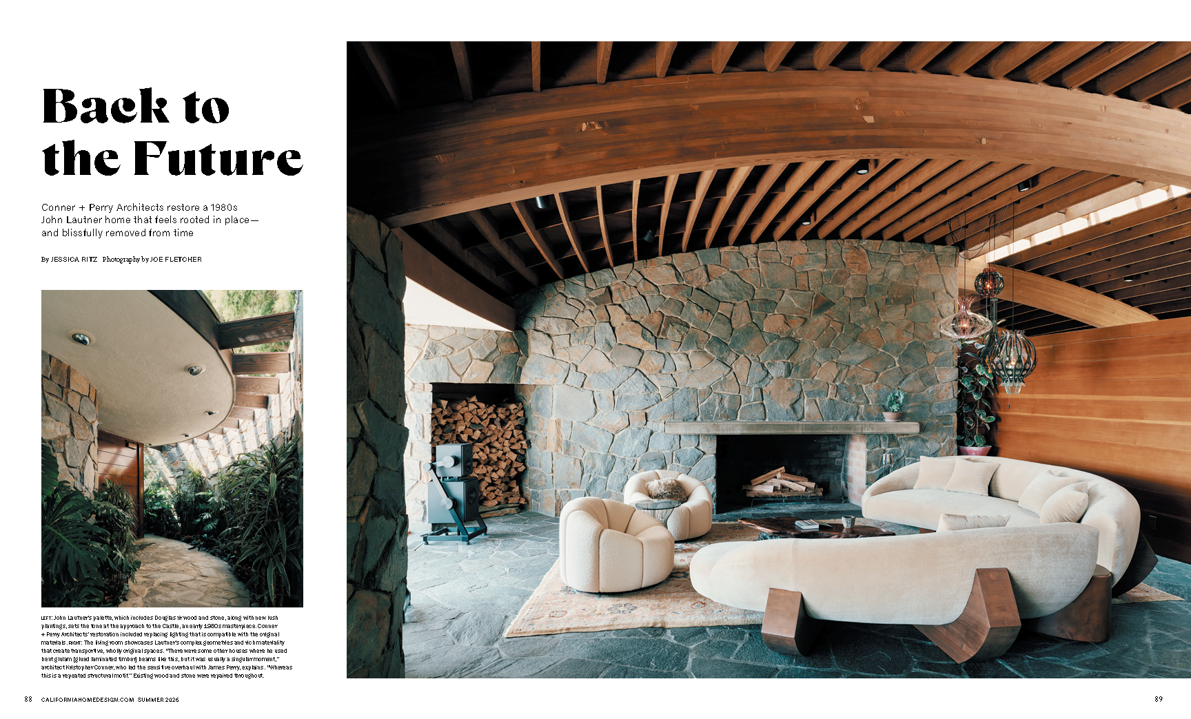 Lead Page Spread - CA Home + Design "Back to the Future"