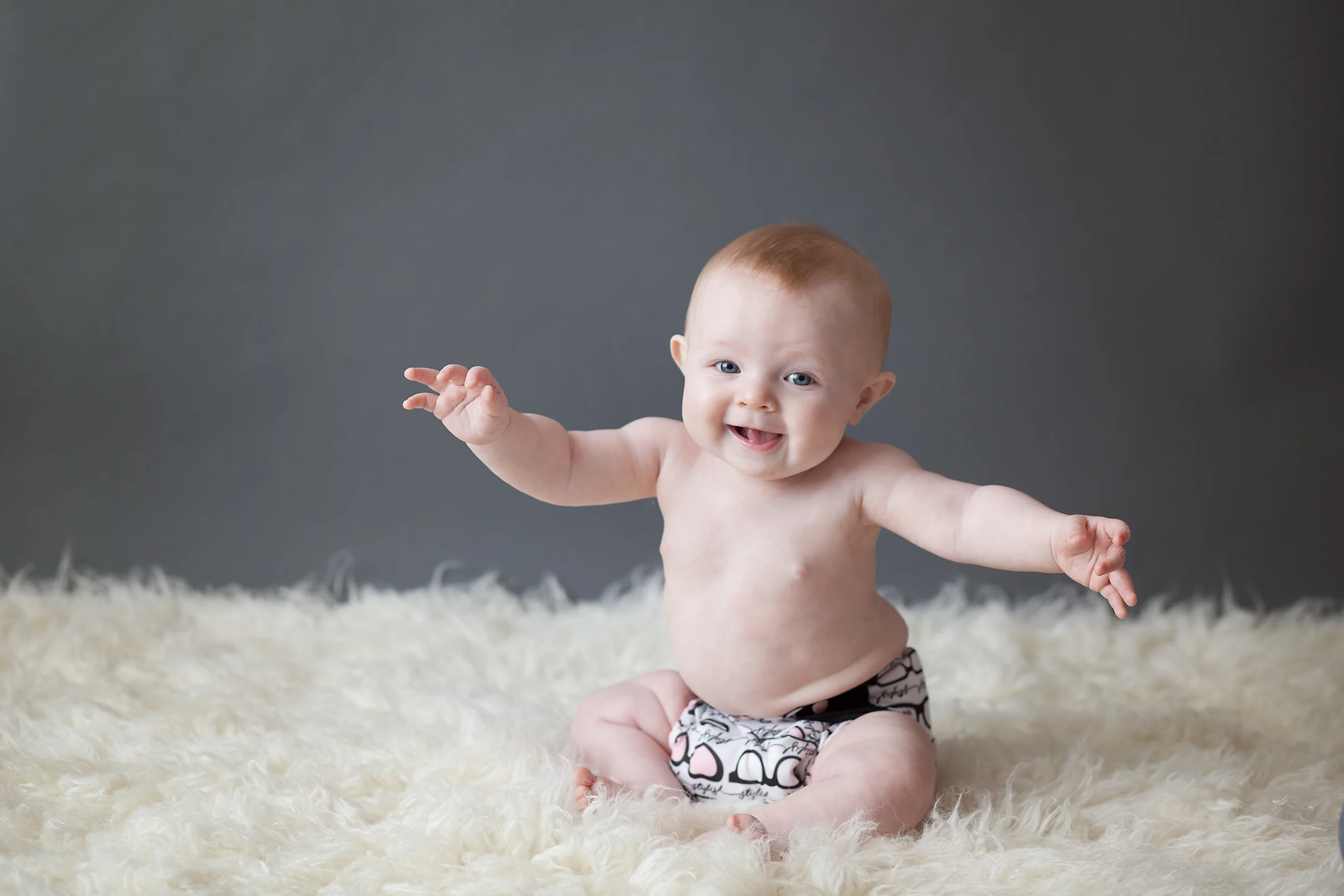 Worthington Photographer, six month child studio session