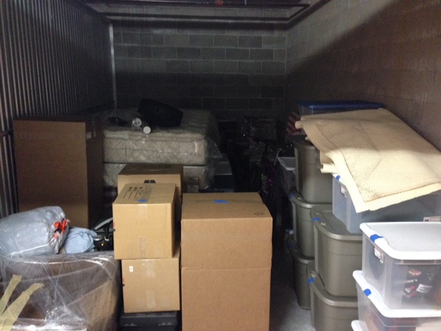 Storage unit filled up! But I am curious how much of this I will get rid of after months or years on the road....