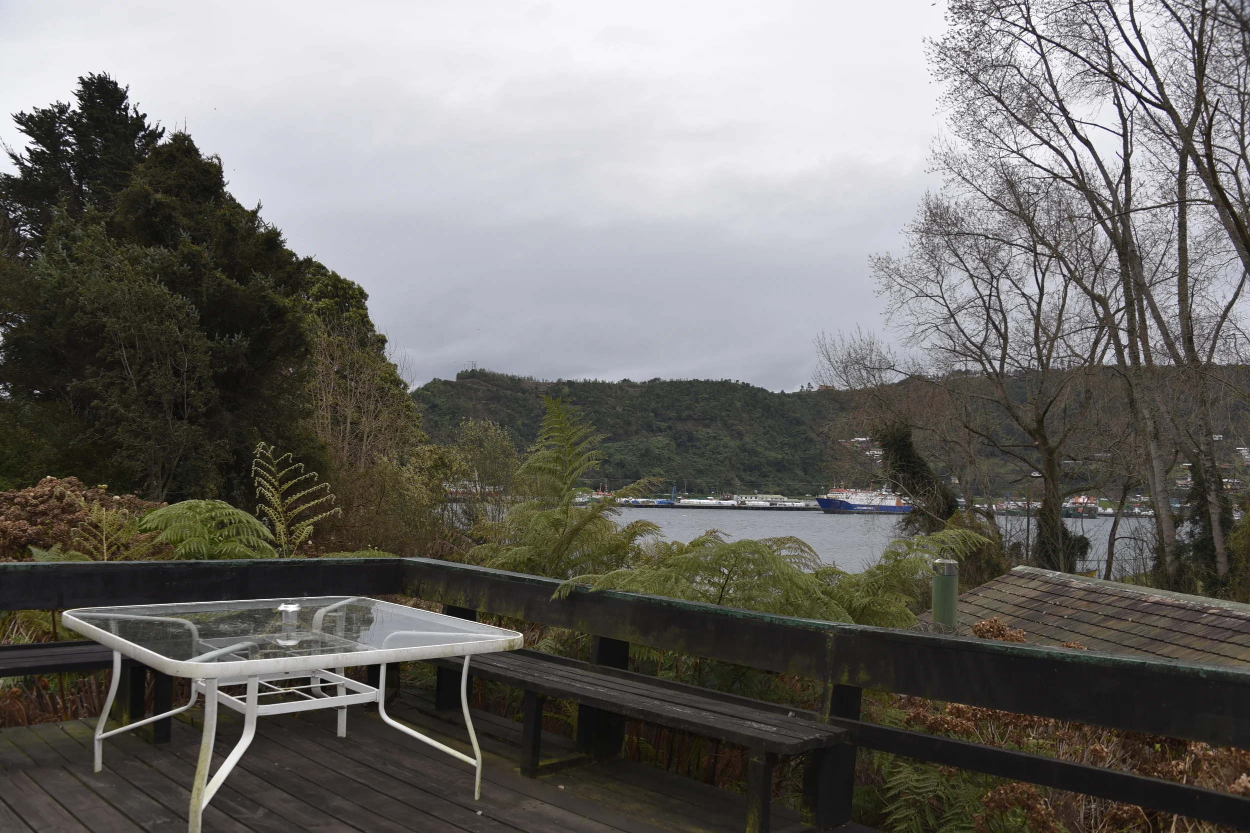 The view from the balcony.