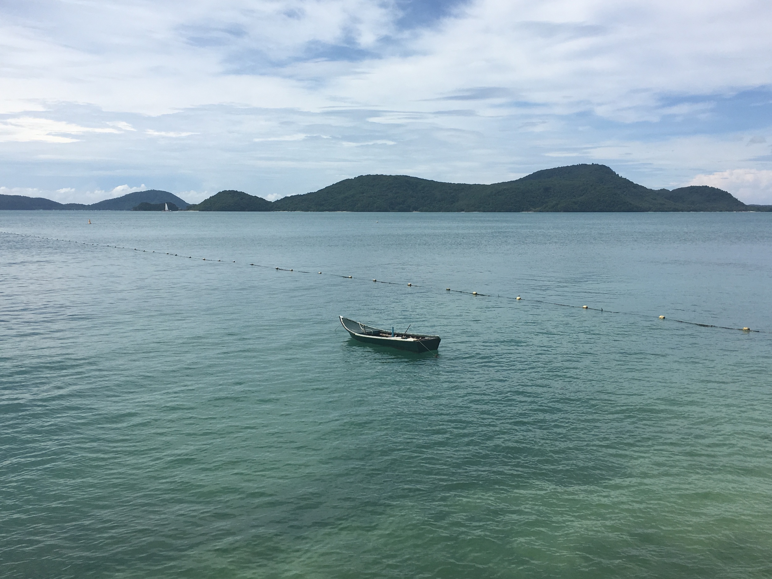 Daytime view from the boardwalk in front of hotel.