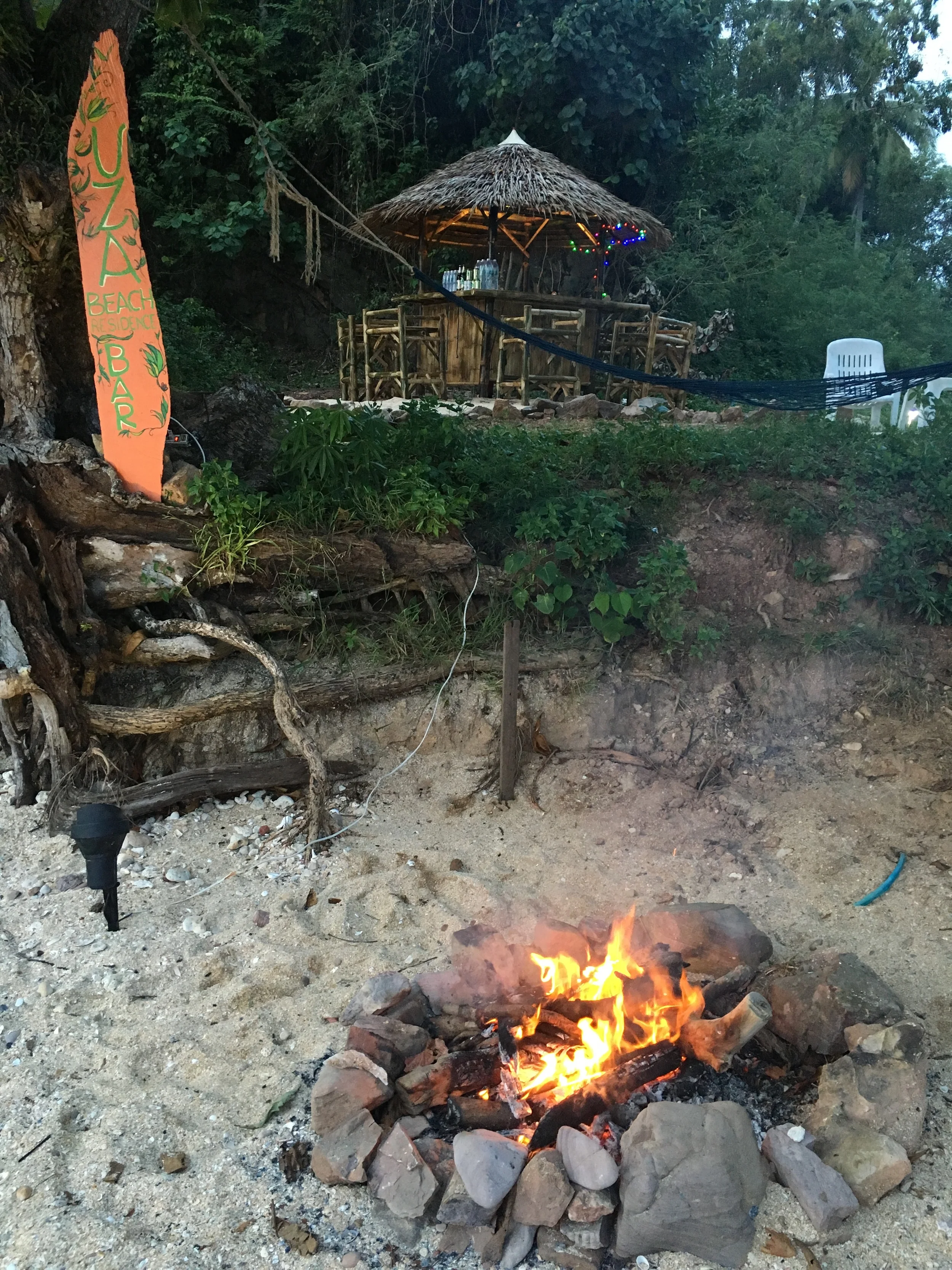 Now *this* is my kind of burning: fire on the beach...