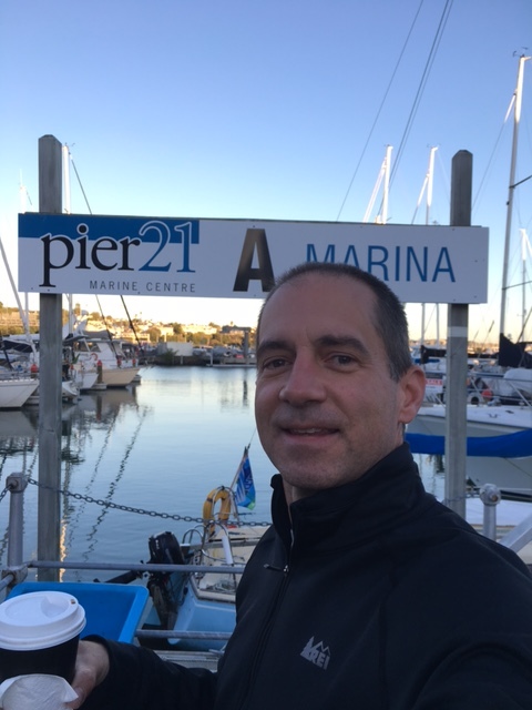 DBT on the morning of departure, needed a couple of coffees before we set-sail.