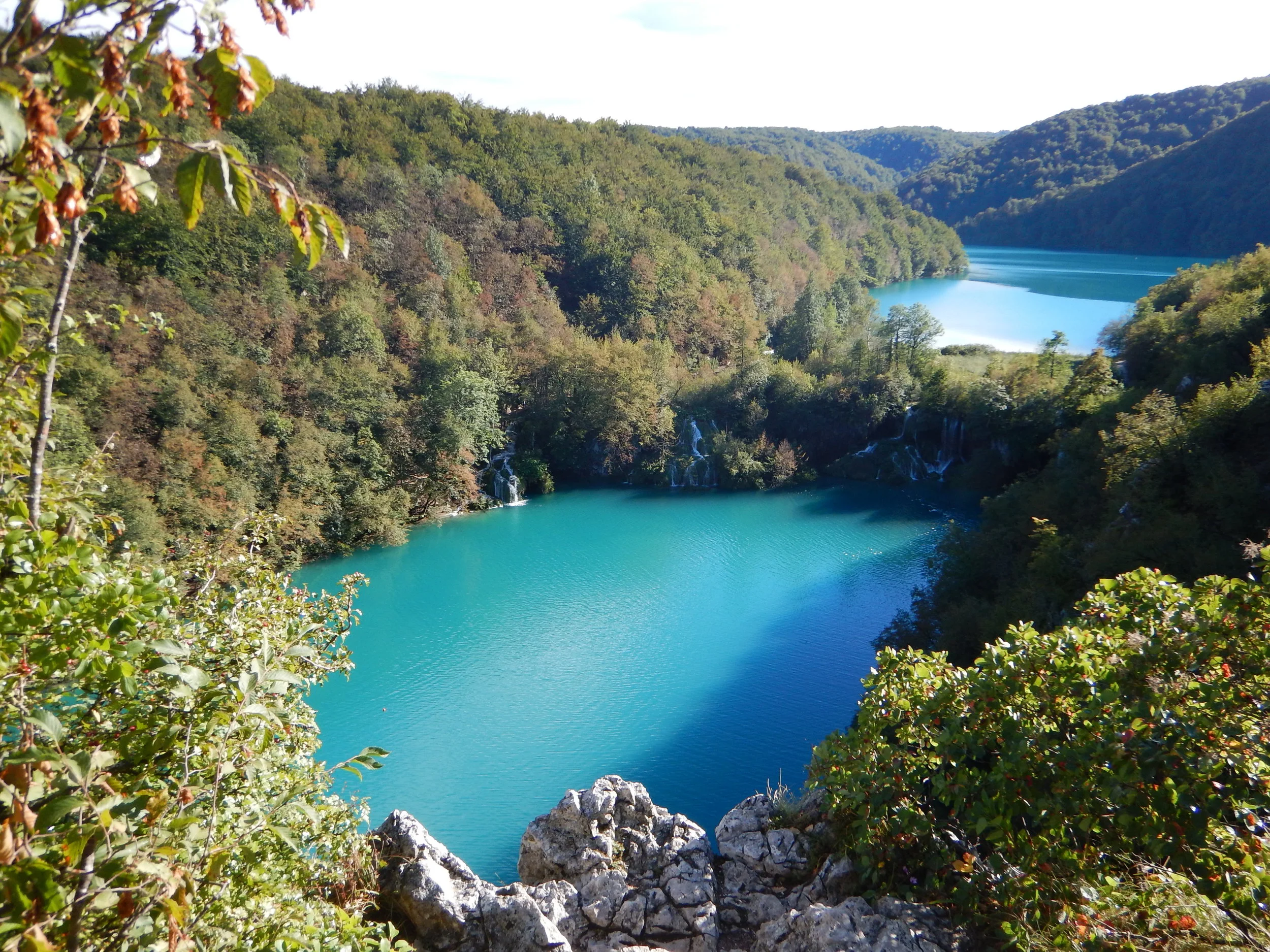 Plitvice Lakes National Park - from the cliffs above.
