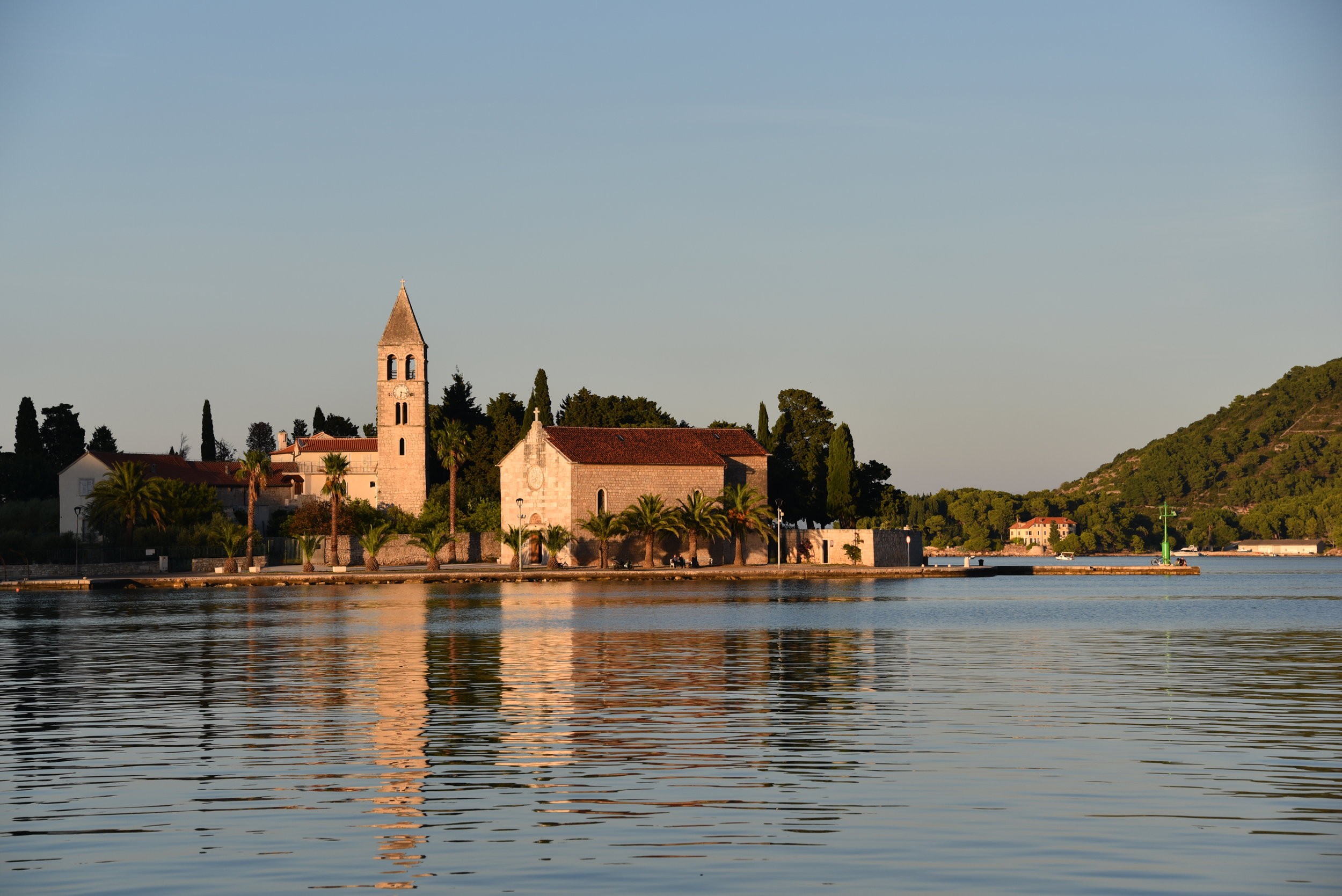 The church across the harbor in Vis Town.