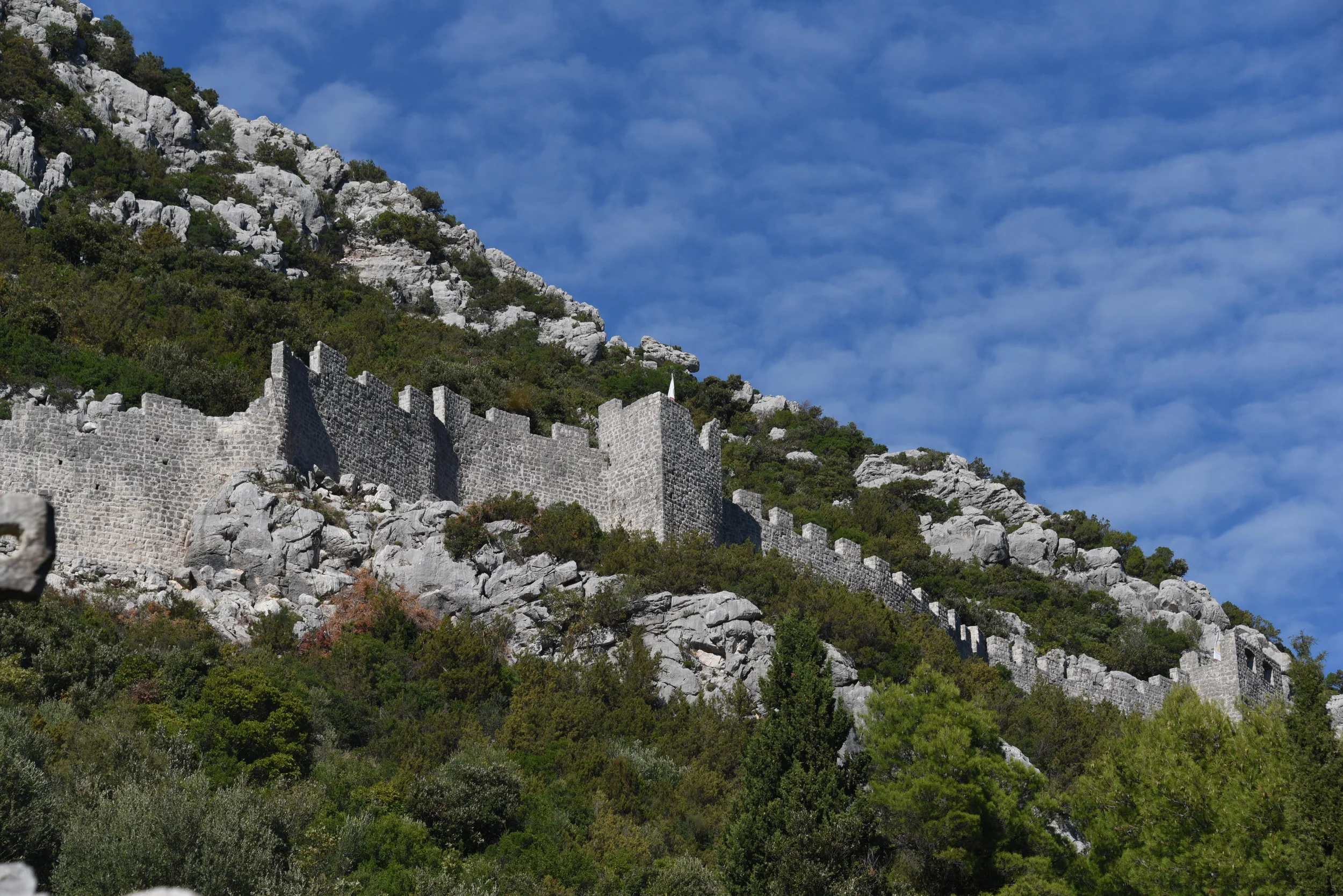 The walls in Ston.