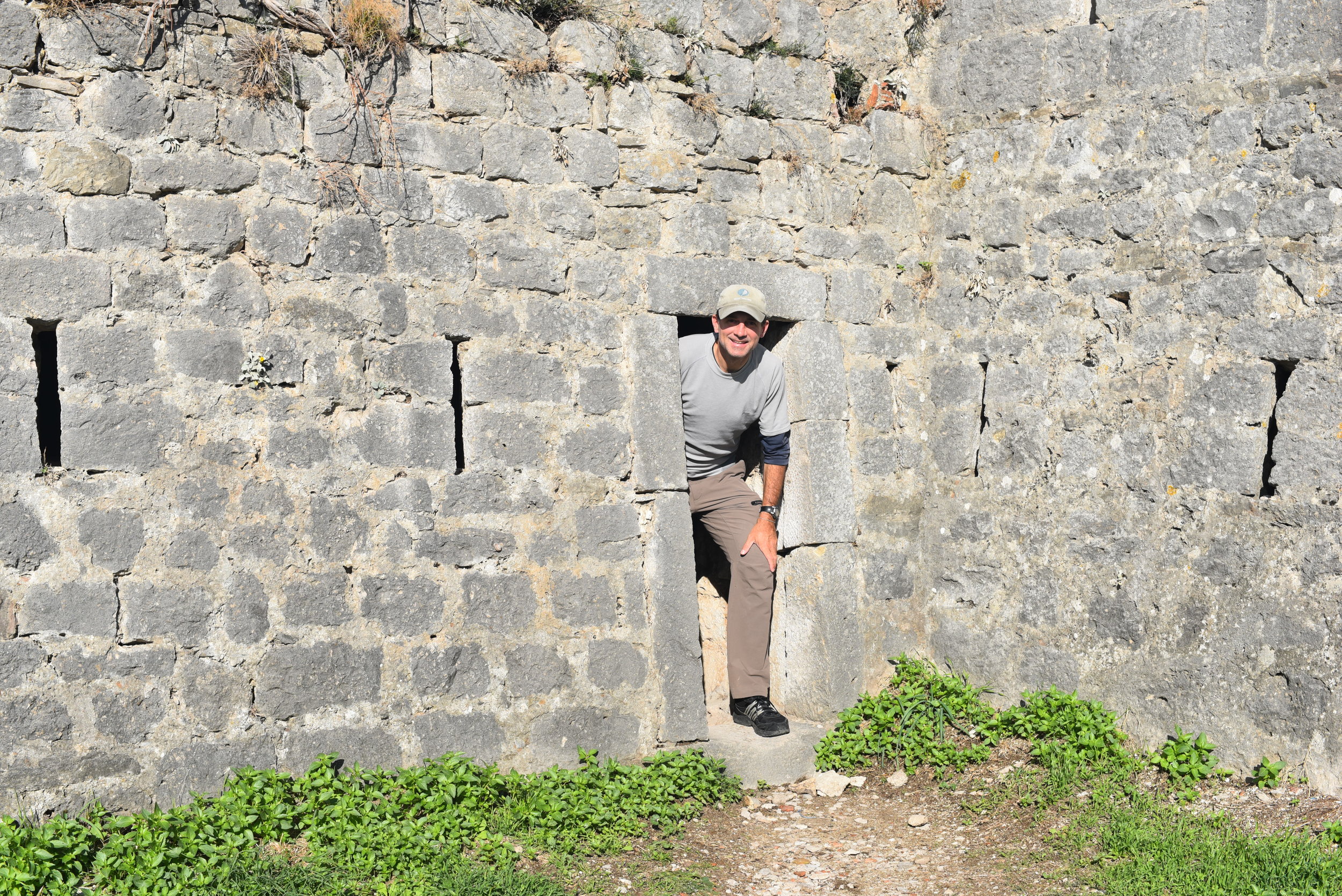 Exploring inside the walls of the Klis Fortress.