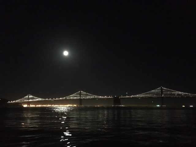 The full moon was super bright. 