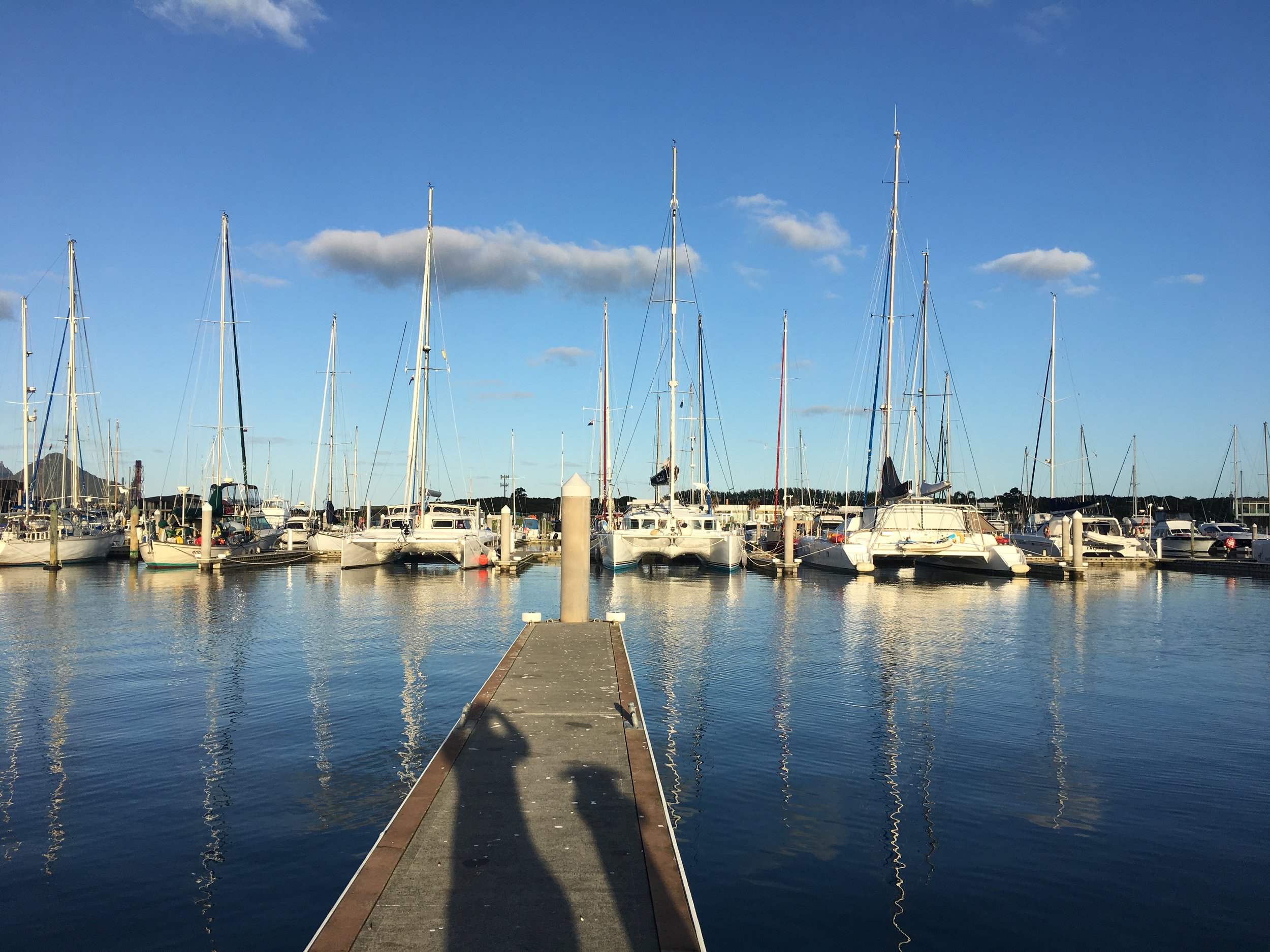 A few of the big catamarans waiting patiently for the passage to the islands.