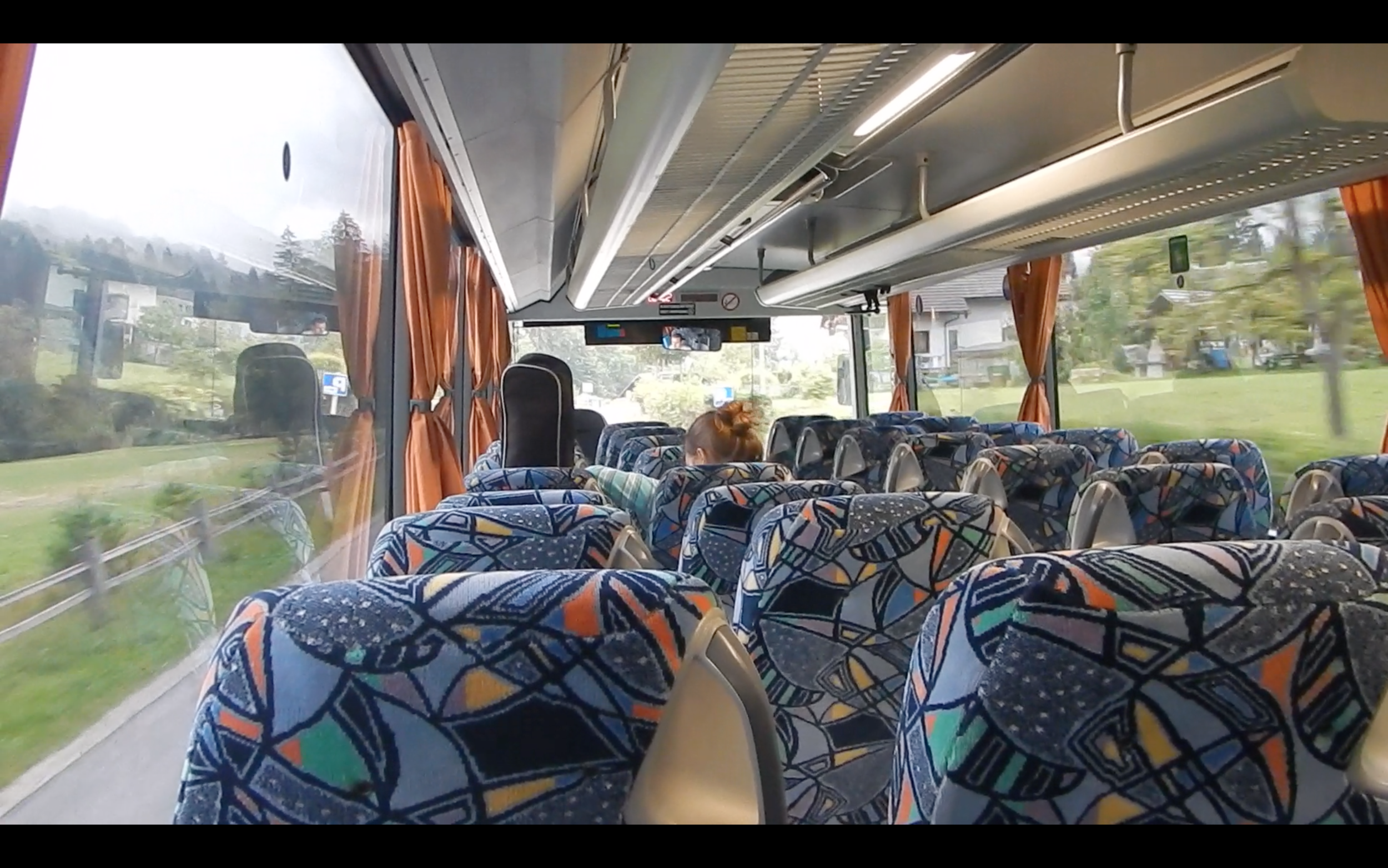 My bus in Slovenia sure had some ‘fun’ decor! And what a scenic ride!