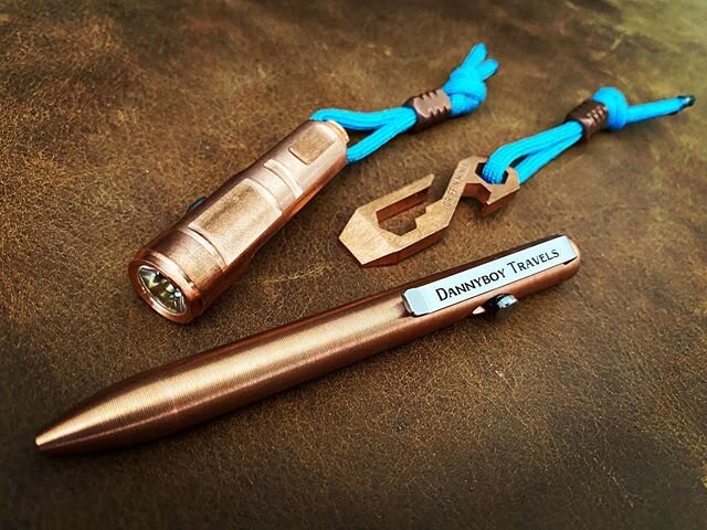 Day 71:  Want to borrow my flashlight, bottle opener, or pen?  No problem!  They are made of copper, which has excellent natural antimicrobial properties! #survivalessentials #shelterinplace #socialdistancing #edc  #copper #upgrade #rovyvon #griffinp