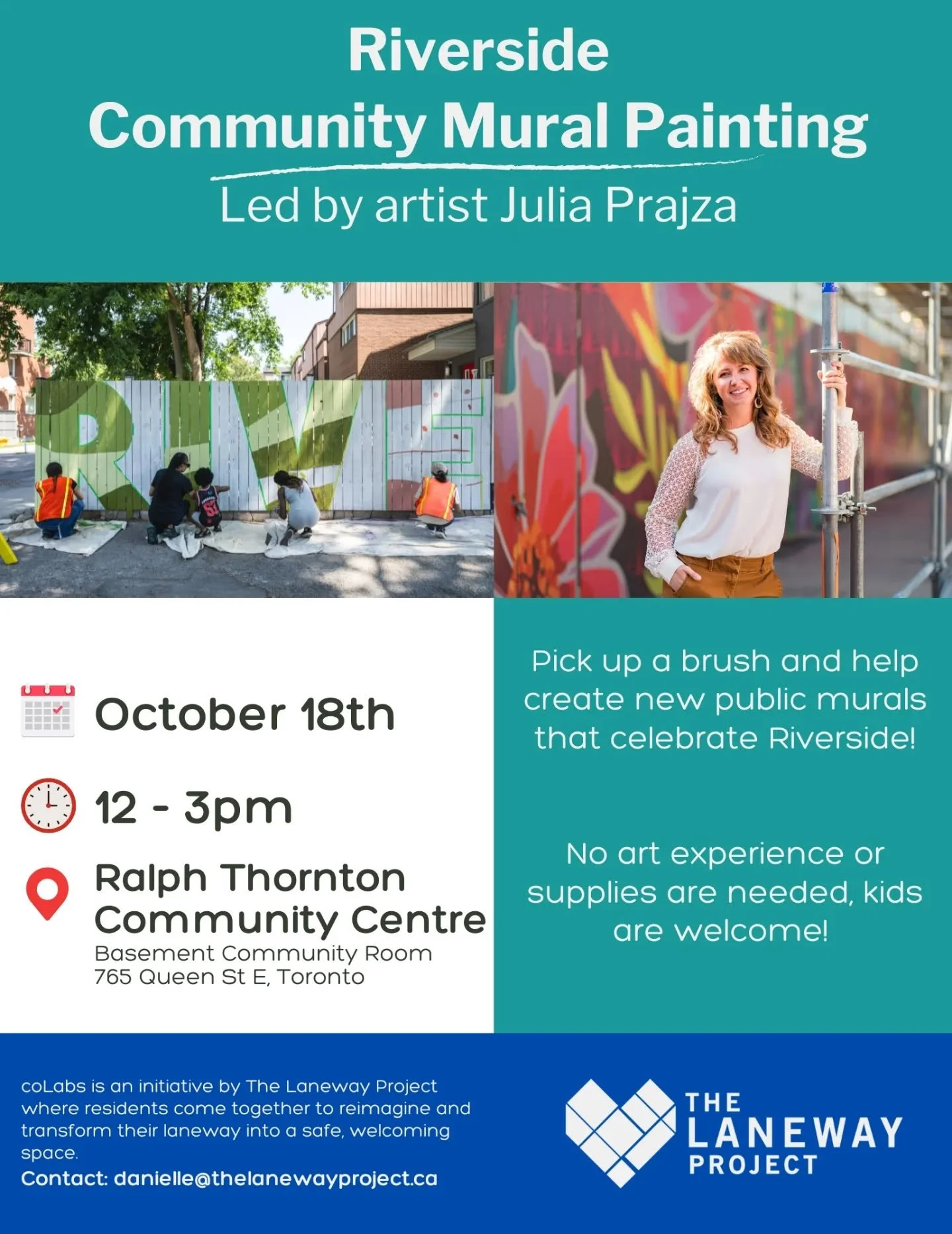 🎨 Saturday Paint Day! 🌈&nbsp;Hey East enders, join me at @ralphthorntoncommunitycentre today to paint some murals, transforming them into works of art by the community.

Drop by anytime between 12&ndash;3 PM&nbsp;and put your personal touch on thes