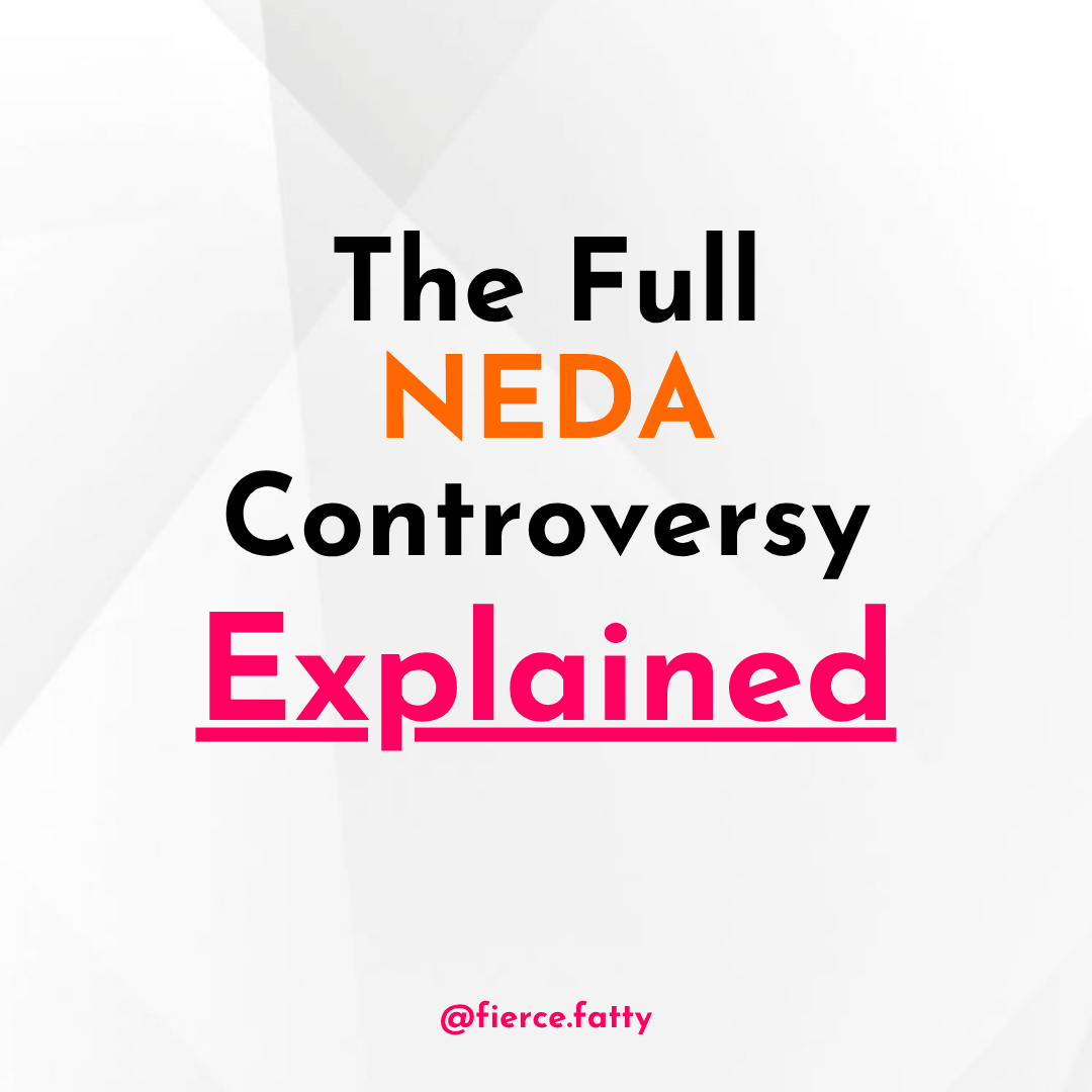 NEDA scandal explained on instagram