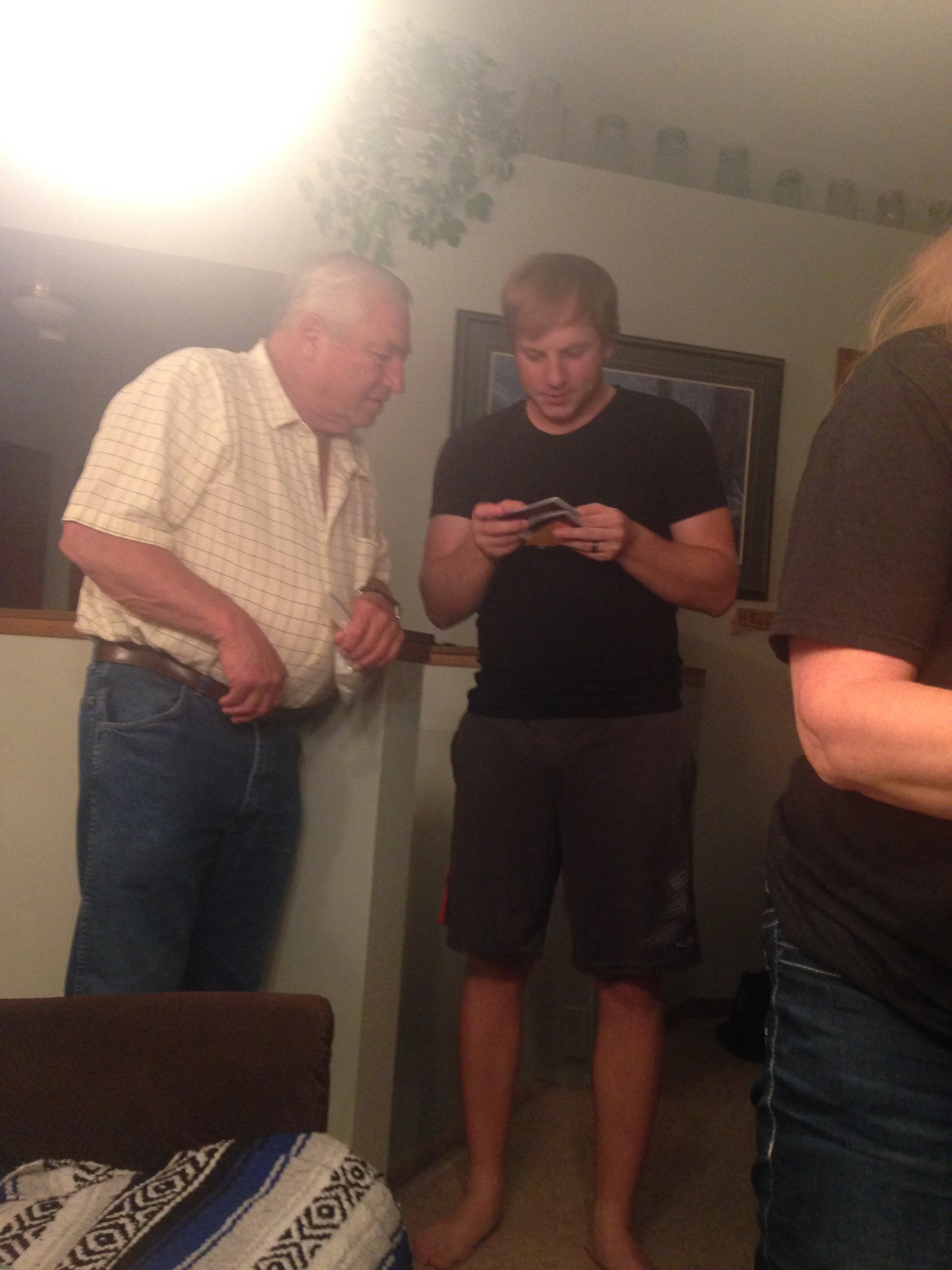 A really blurry picture, but this is Kyle showing off our ultrasound pictures to our family and friends. Every time we have an ultrasound he loves to show our family the pictures and I could cry just watching how proud of a dad he already is showing off pictures of his daughters. I love him so much!