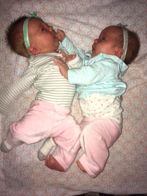 This picture just makes us laugh so hard, they were squirming around like crazy and it looks like Sybelle just clocked Annie