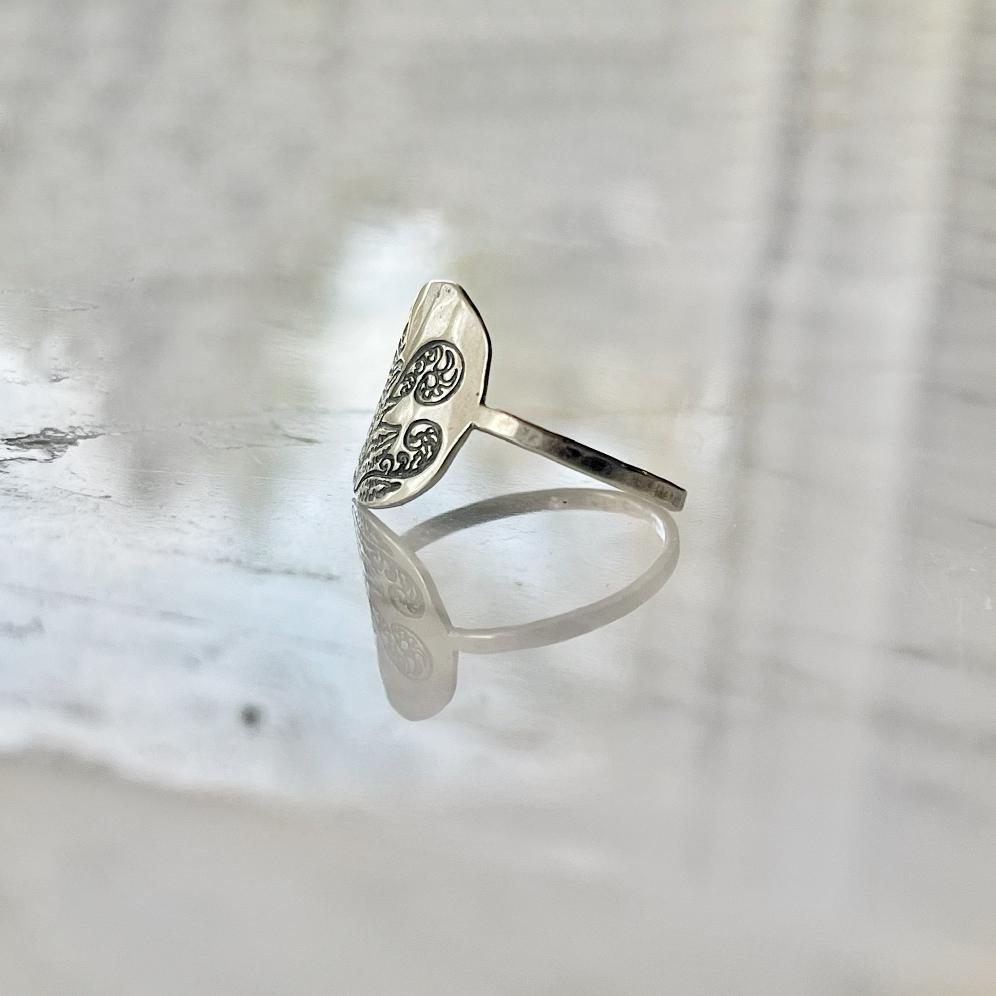 Solid Silver Fern Ring — Sojourn Well