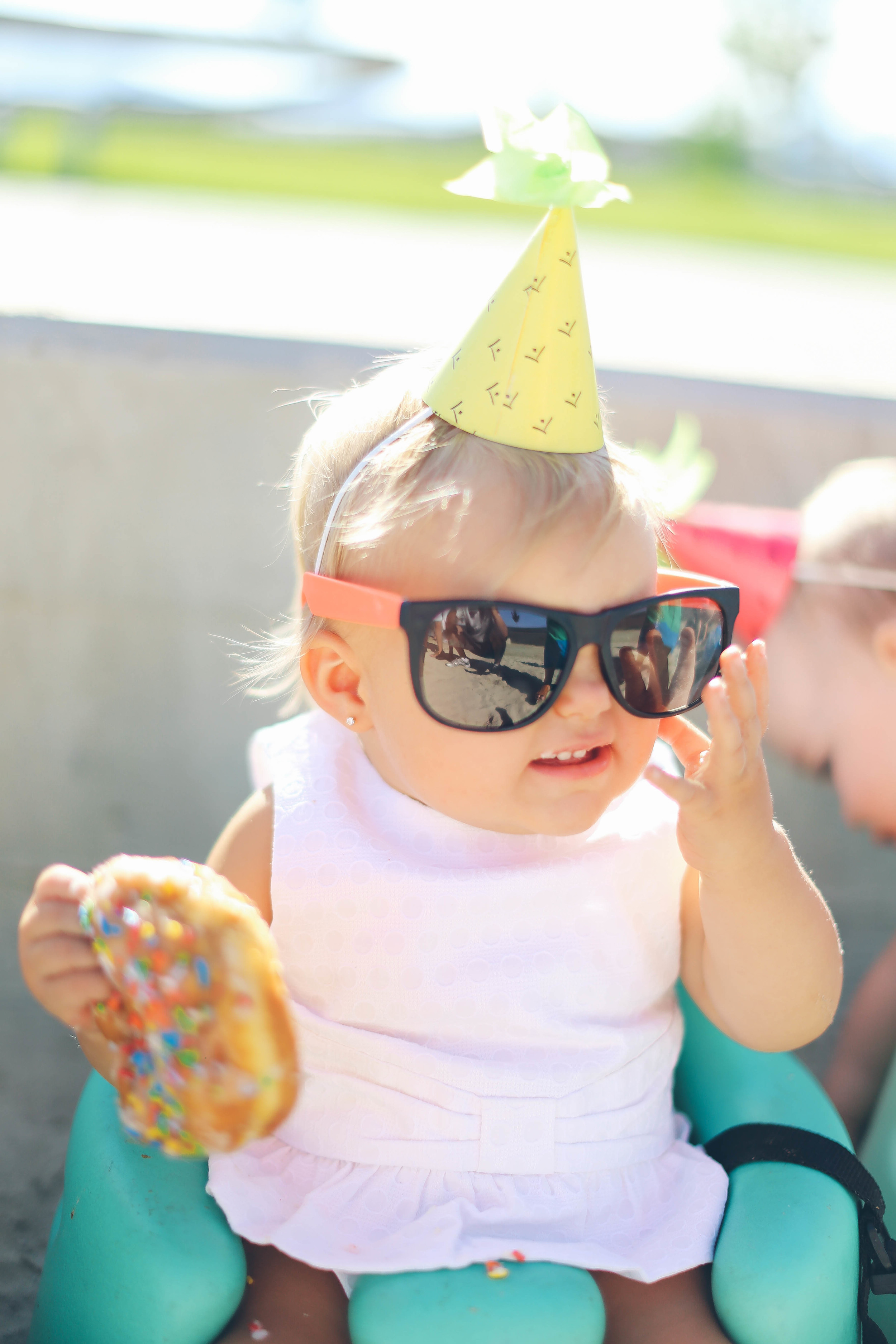 As a simple party favor, we gave all of the kids neon sunglasses. I got these in bulk for so cheap on Amazon! 