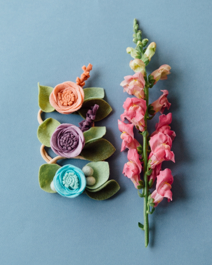 Felt Floral Headbands: Fancy Free Finery