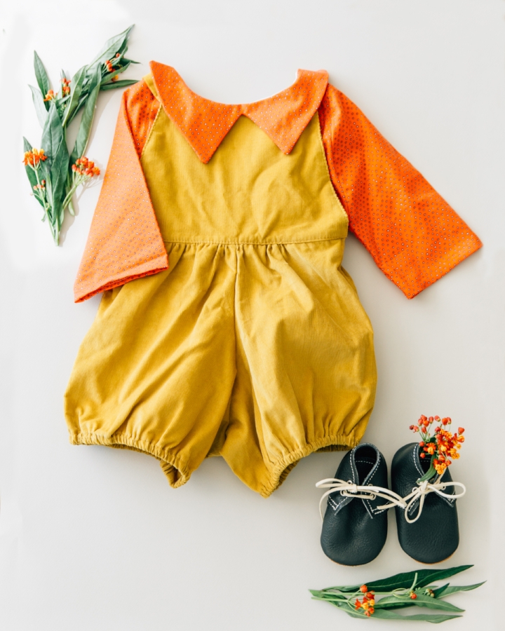 top: the crafted co, romper: mabo, shoes: mon petit shoes
