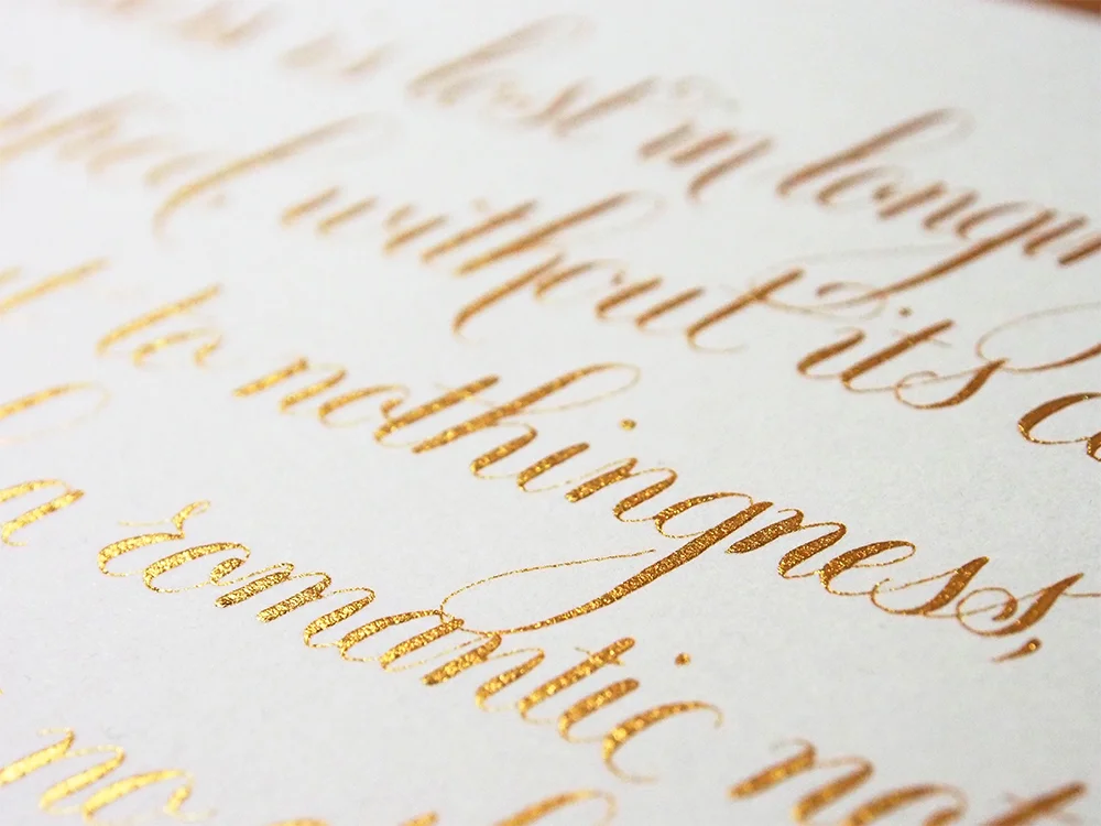 Copperplate Style Poem