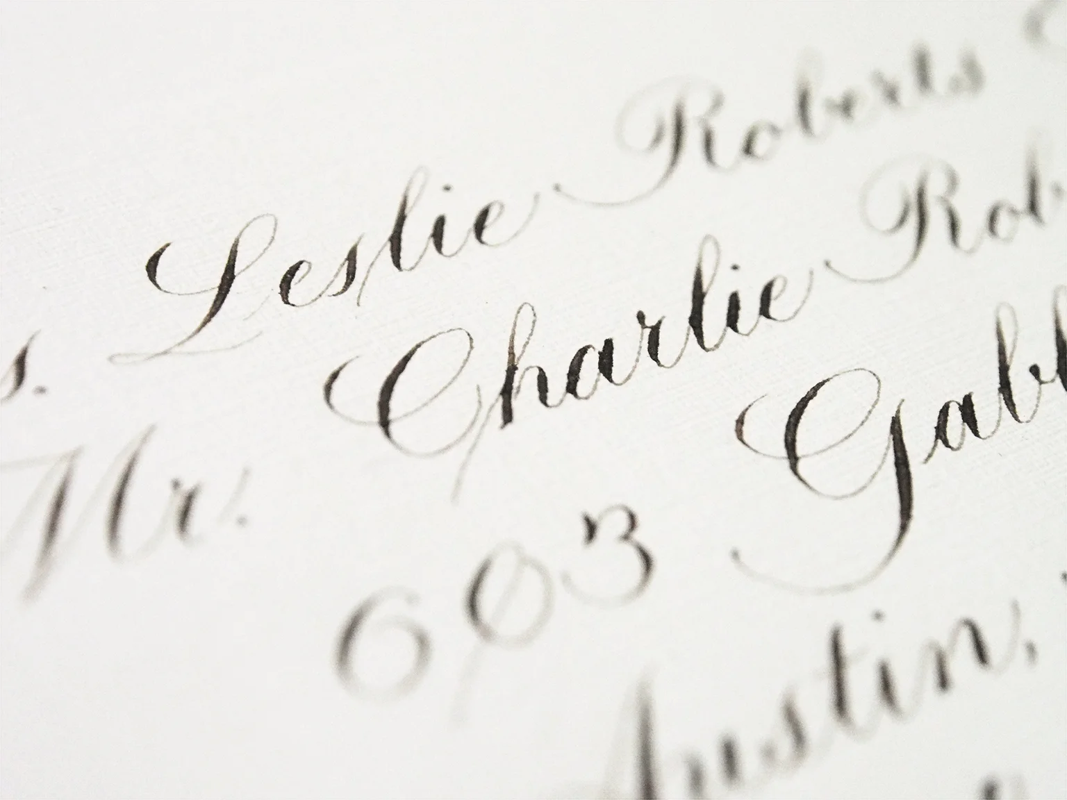 Engrosser's Script Envelope Addressing