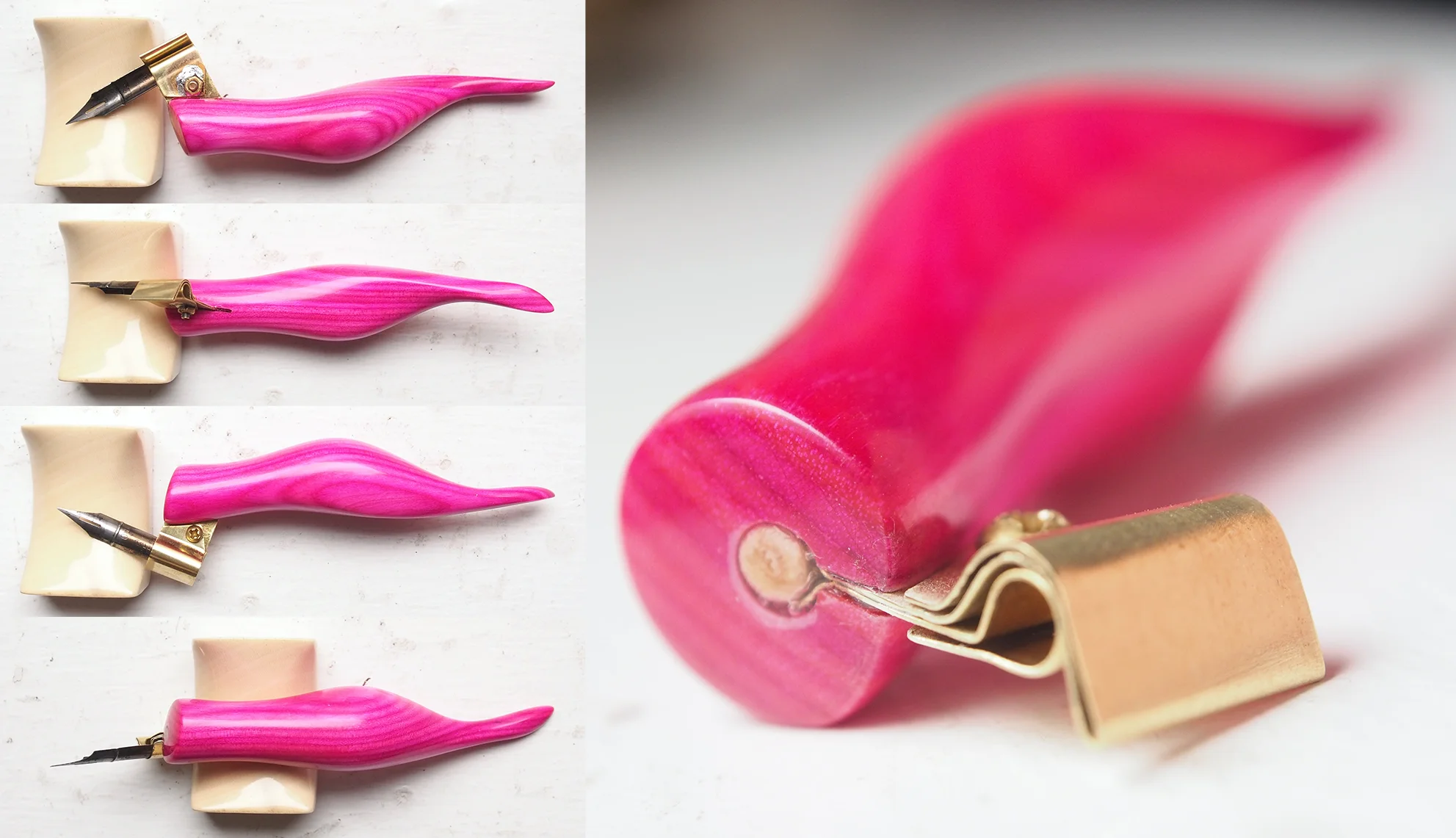 Hot Pink Laminate—Stubby Pen