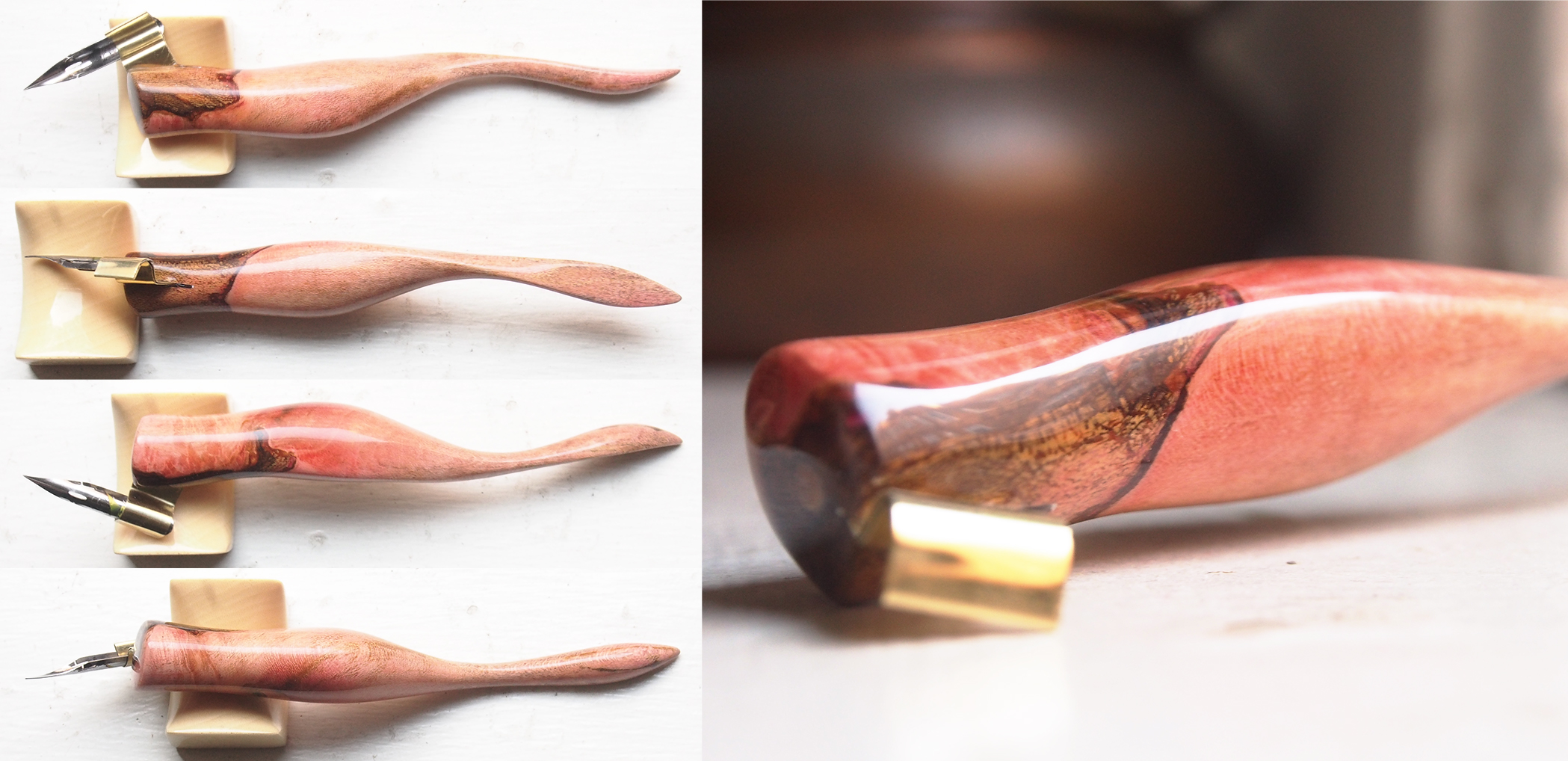 Rose Stabilized Spalted Maple