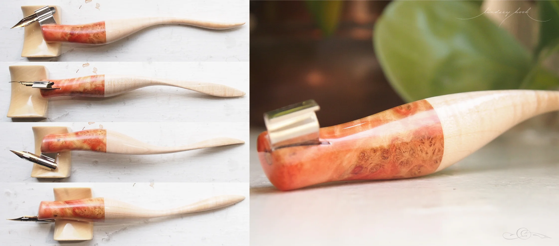 Flamed Box Elder Burl and Flamed/Curly Maple