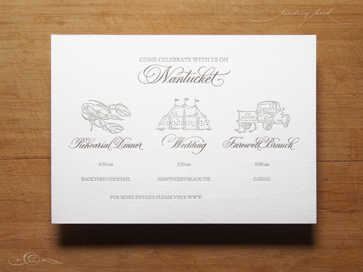 Wedding Invitation Spot Calligraphy