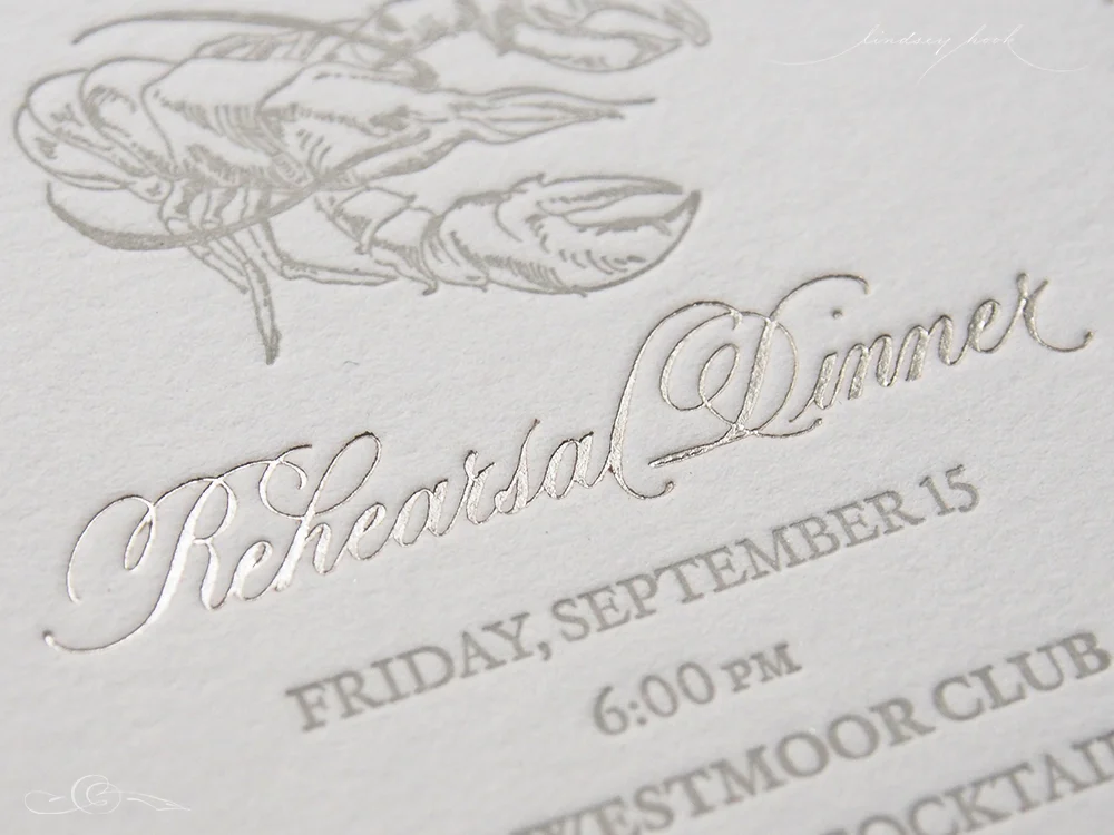 Wedding Invitation Spot Calligraphy